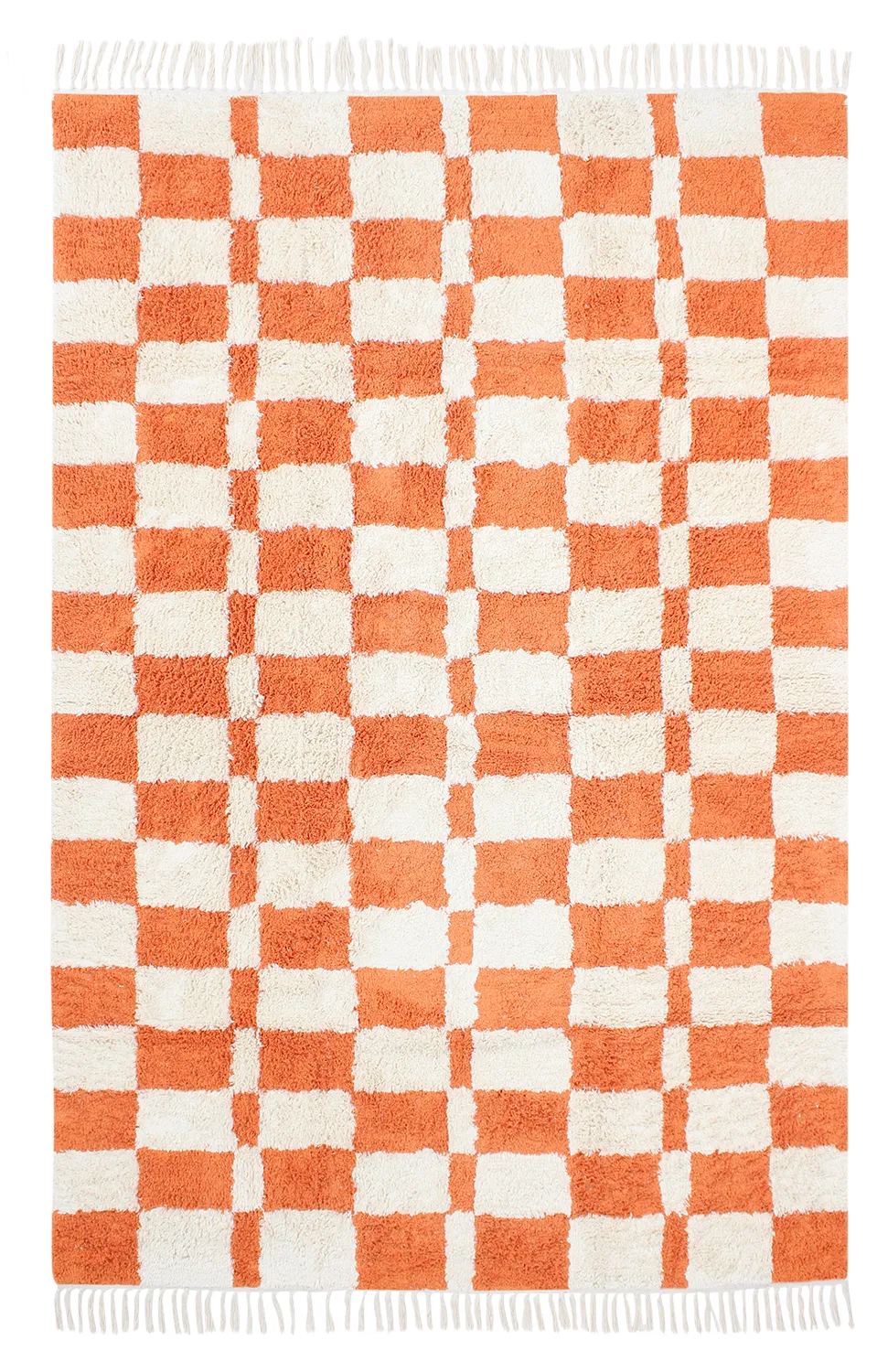 Hochflorteppiche - Maranello Natural Cotton Shaggy (orange)