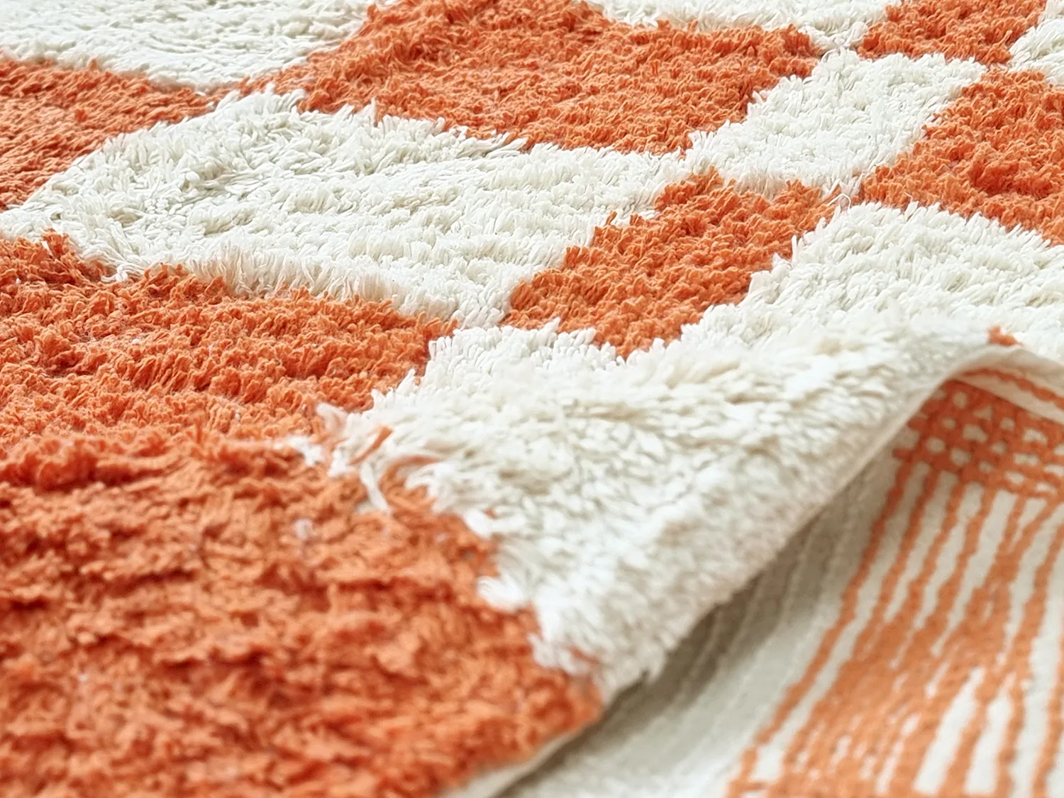Hochflorteppiche - Maranello Natural Cotton Shaggy (orange)