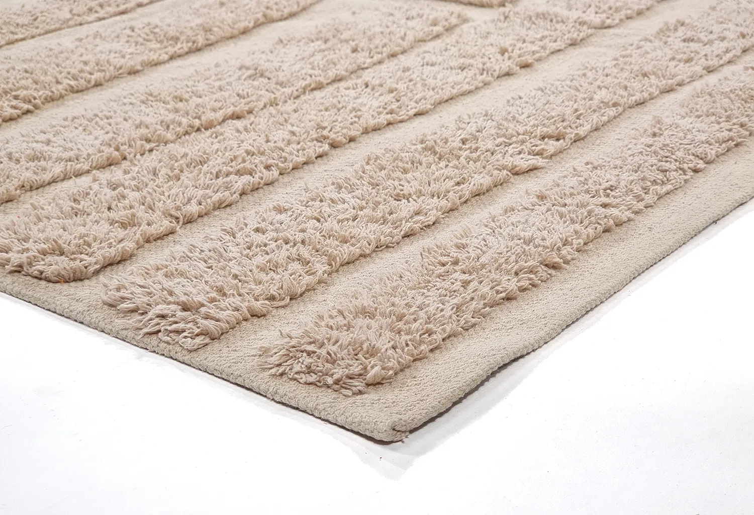 Hochflorteppiche - Margo Natural Cotton Shaggy (beige)