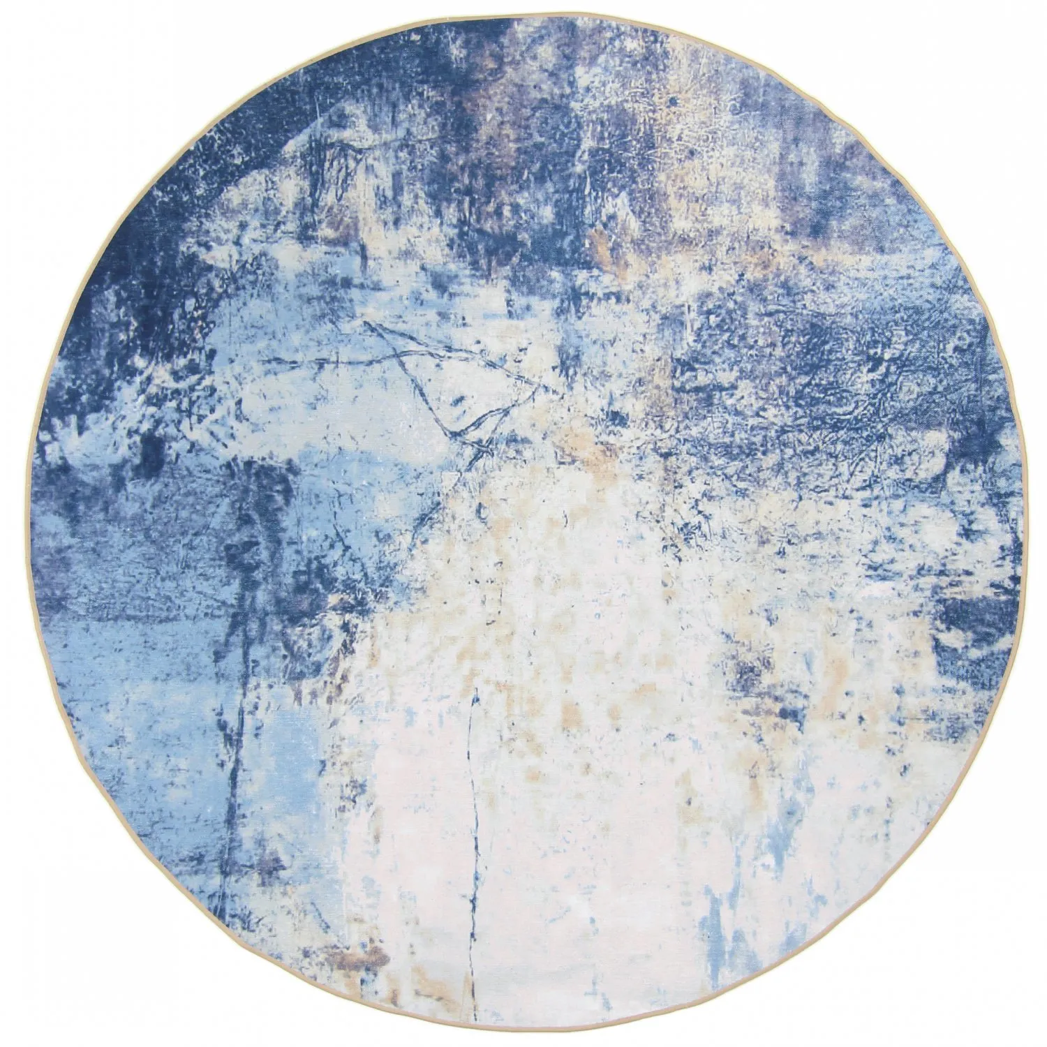 Rund Teppich - Melazzo (blau)
