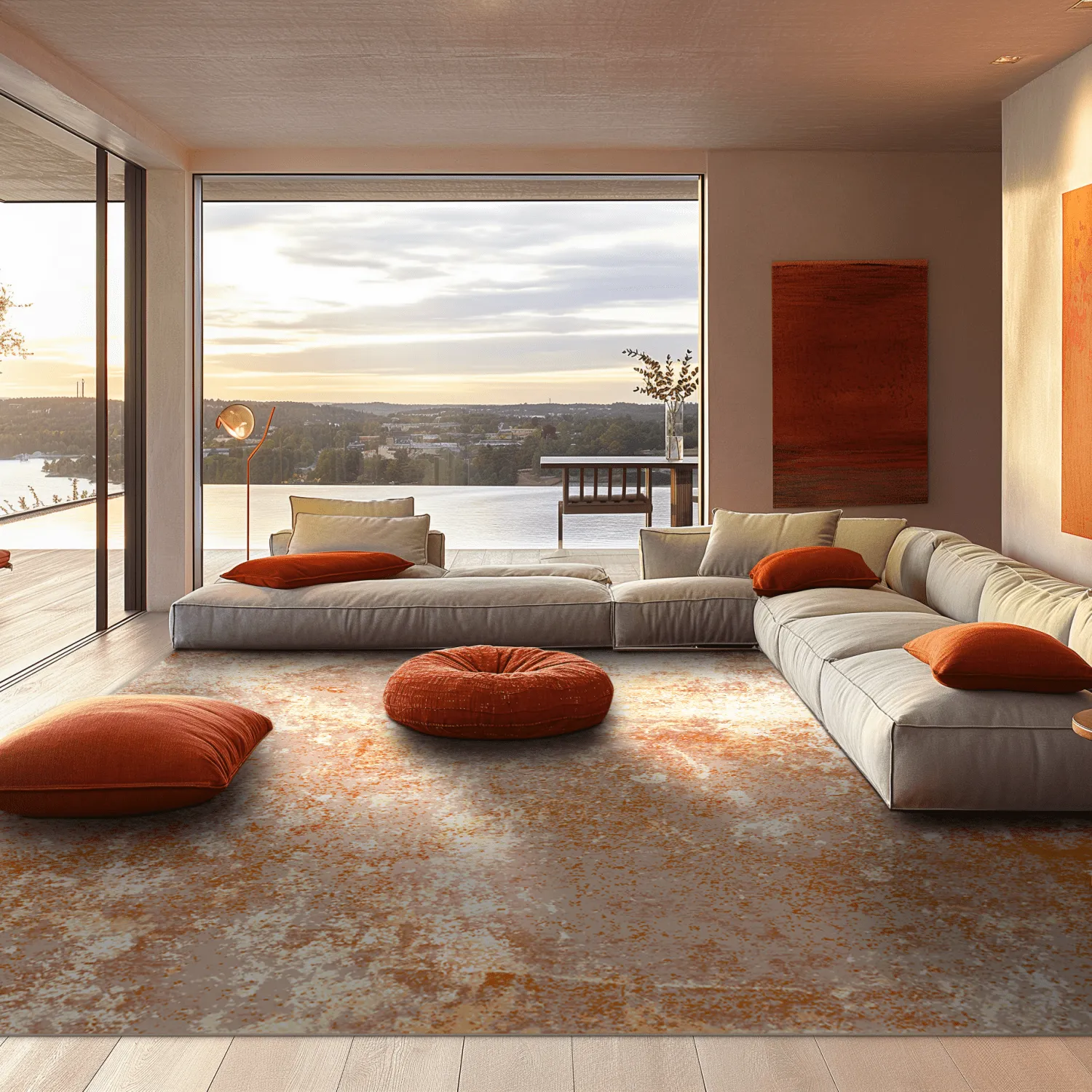 Wilton-Teppich - Pavoa (orange)