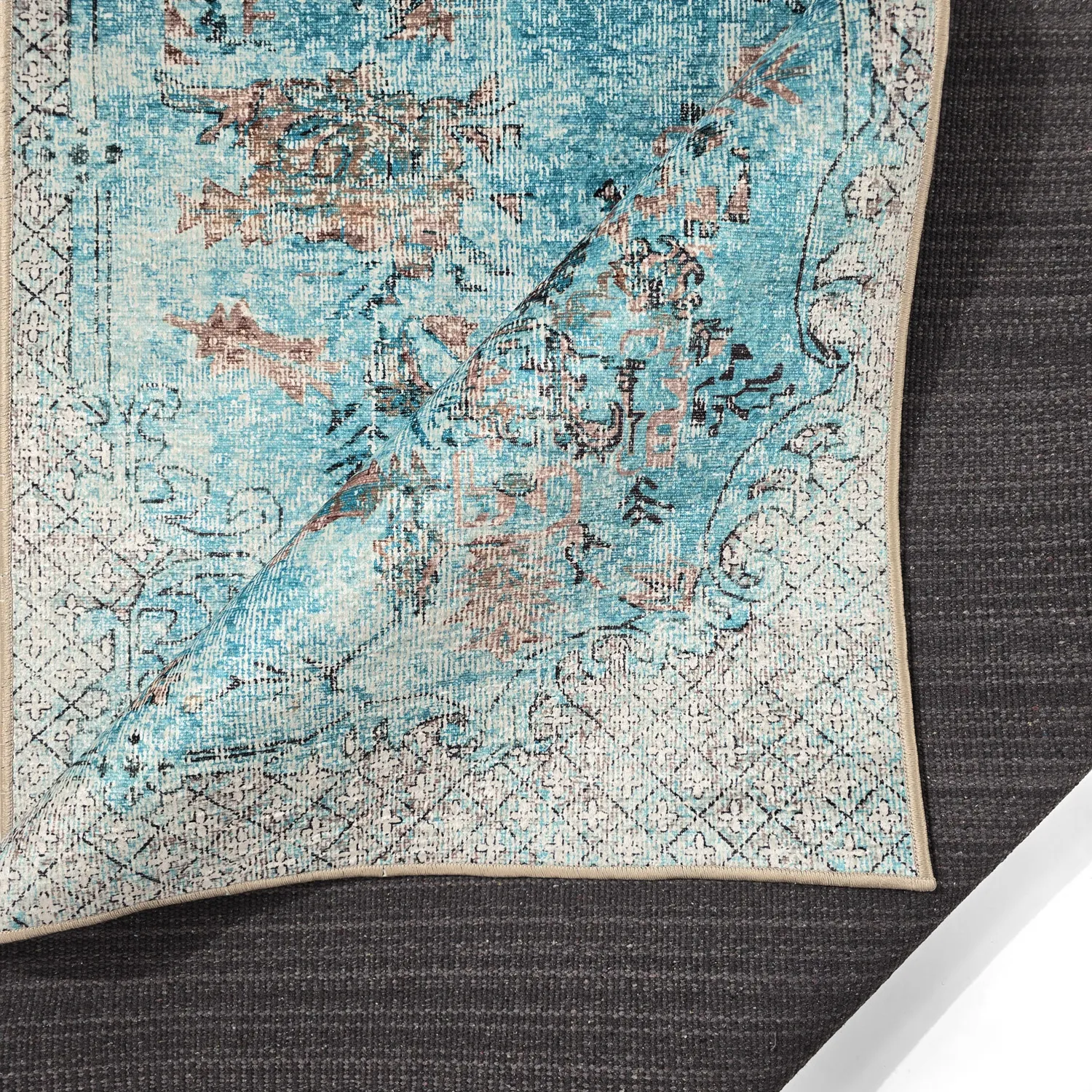 Wilton-Teppich - Rosalie (blau)