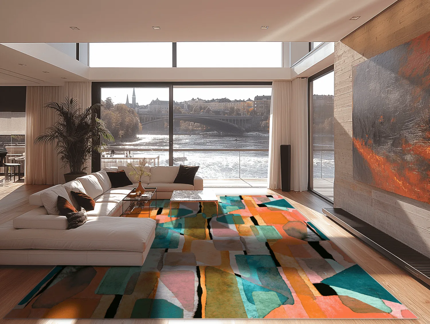 Wilton-Teppich - Salome (orange/multi)