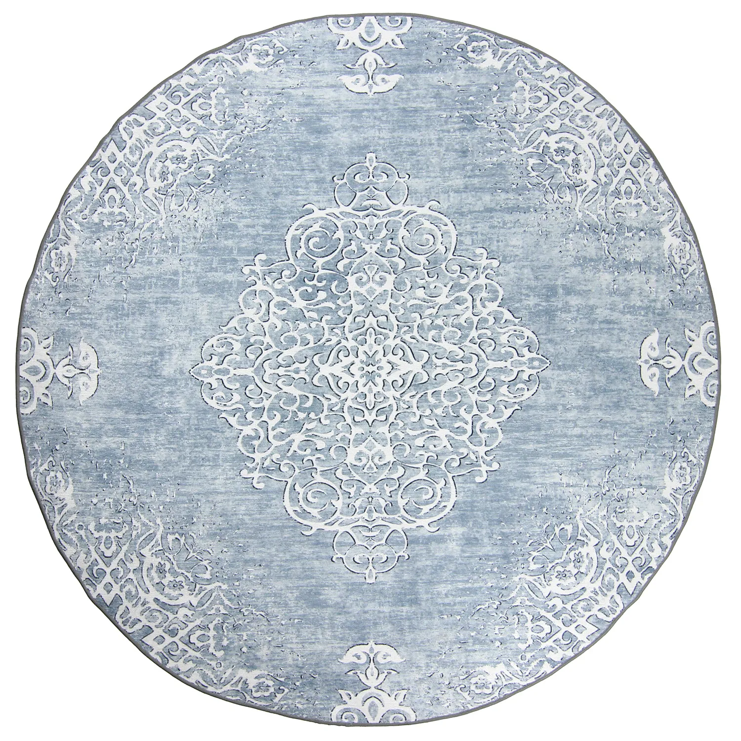 Rund Teppich - Santi (blau)