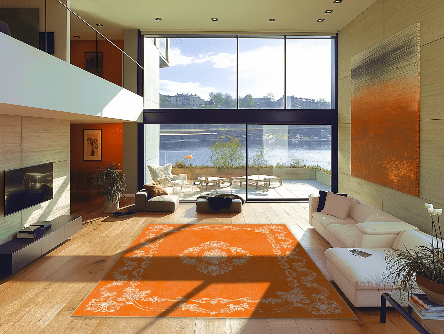 Wilton-Teppich - Taknis (orange)