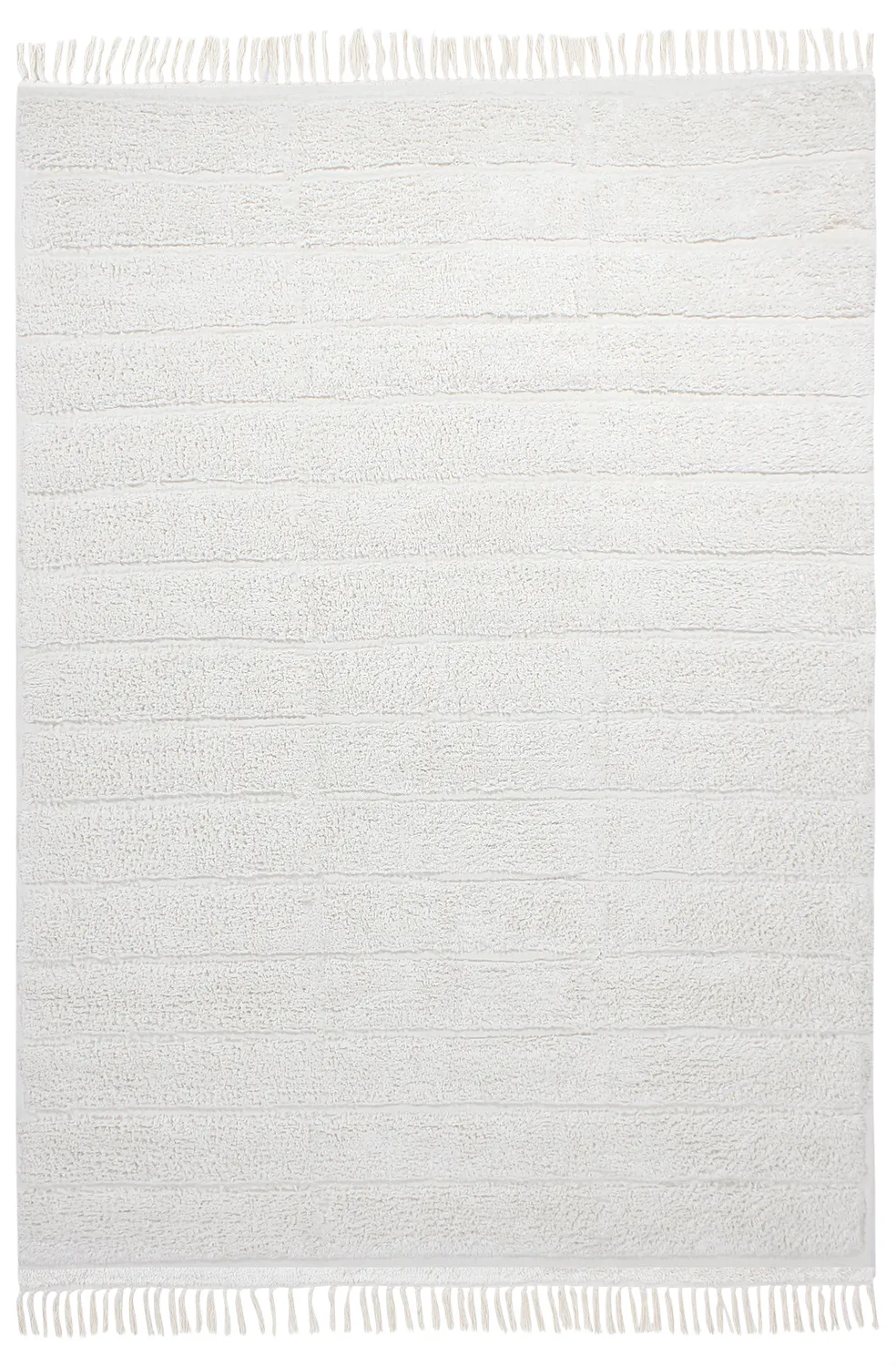 Hochflorteppiche - Willow Natural Cotton Shaggy (offwhite)