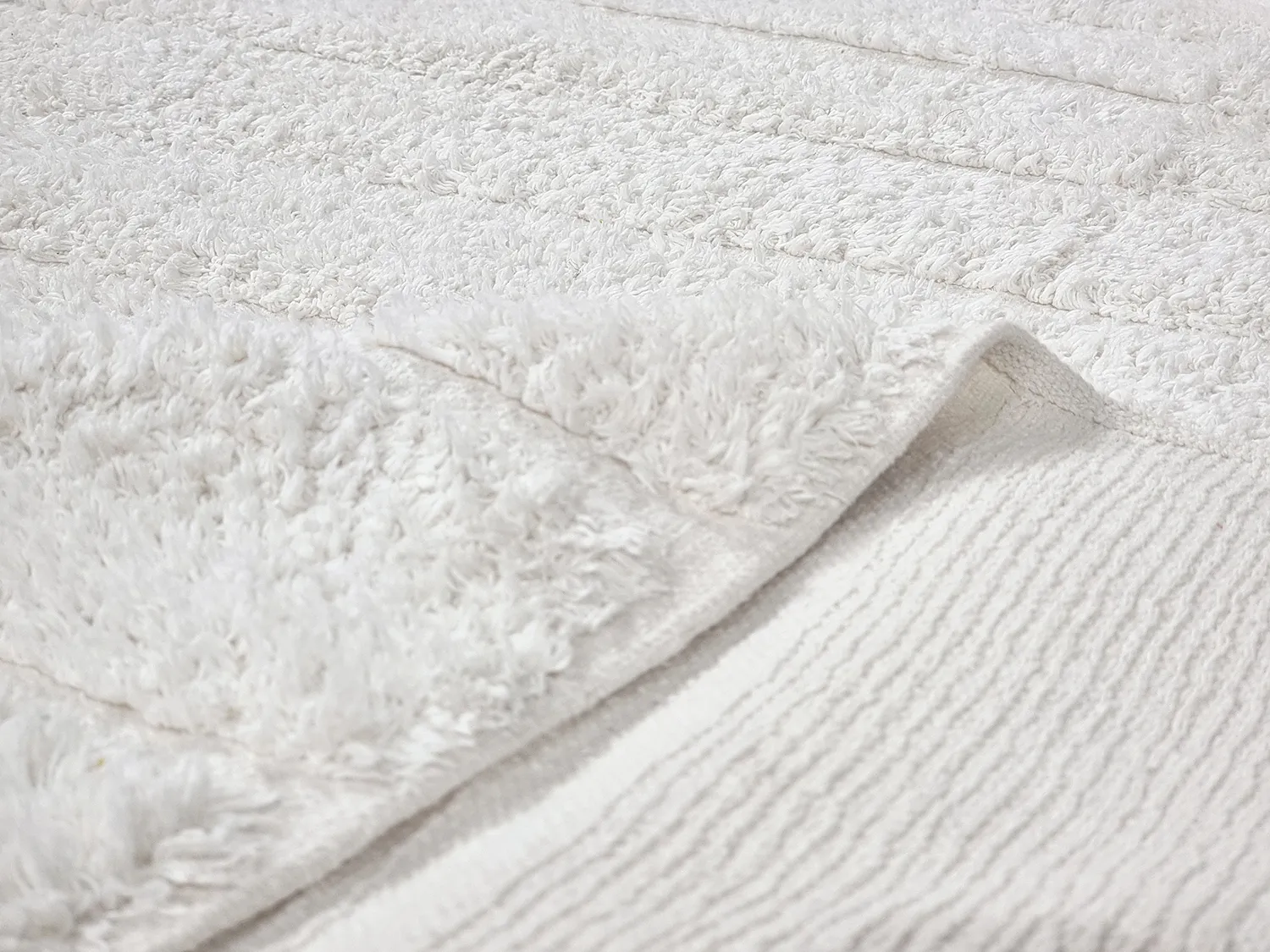Hochflorteppiche - Willow Natural Cotton Shaggy (offwhite)