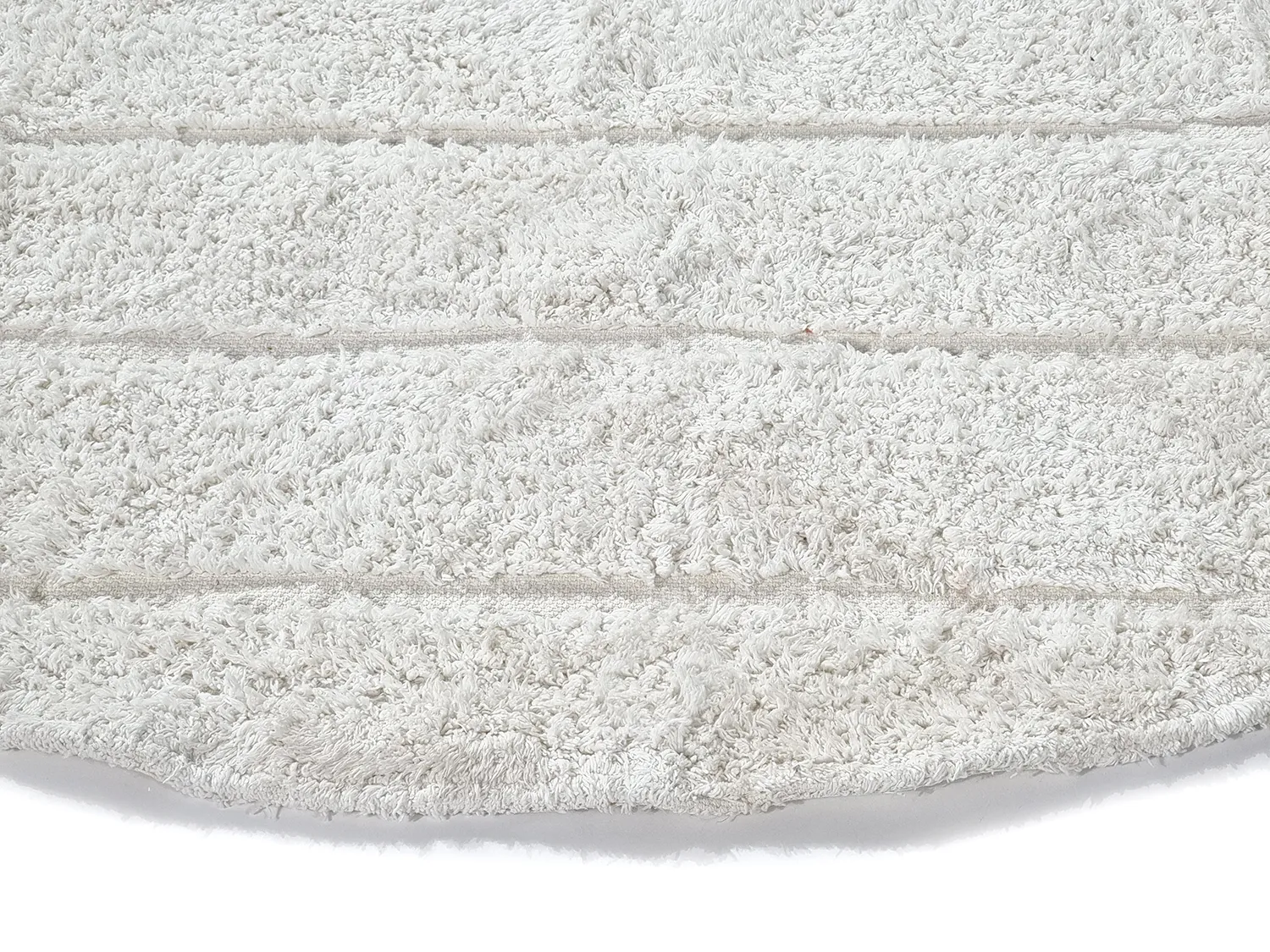 Runde Teppiche - Willow Natural Cotton Shaggy (offwhite)