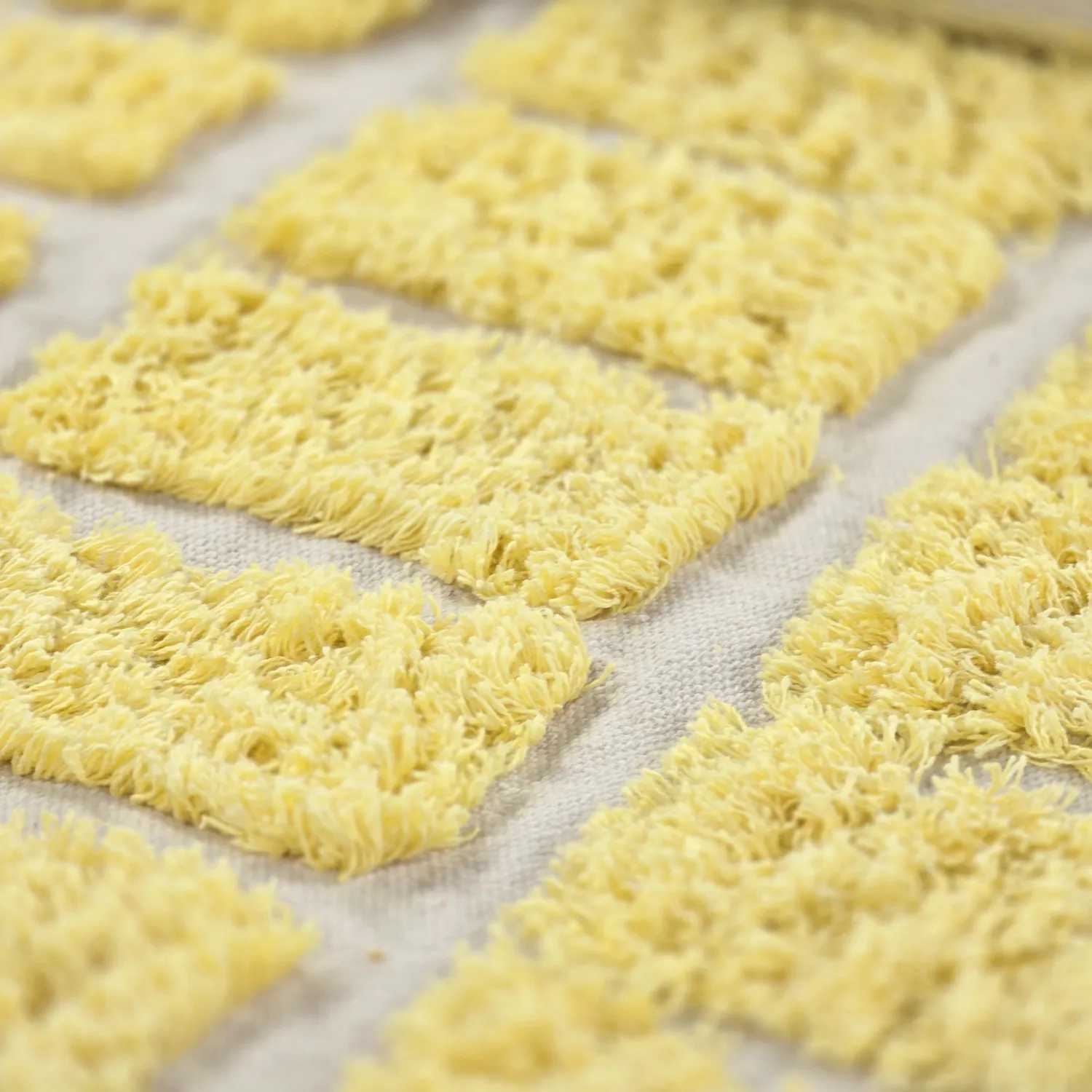 Hochflorteppiche - Zola Natural Cotton Shaggy (gelb)