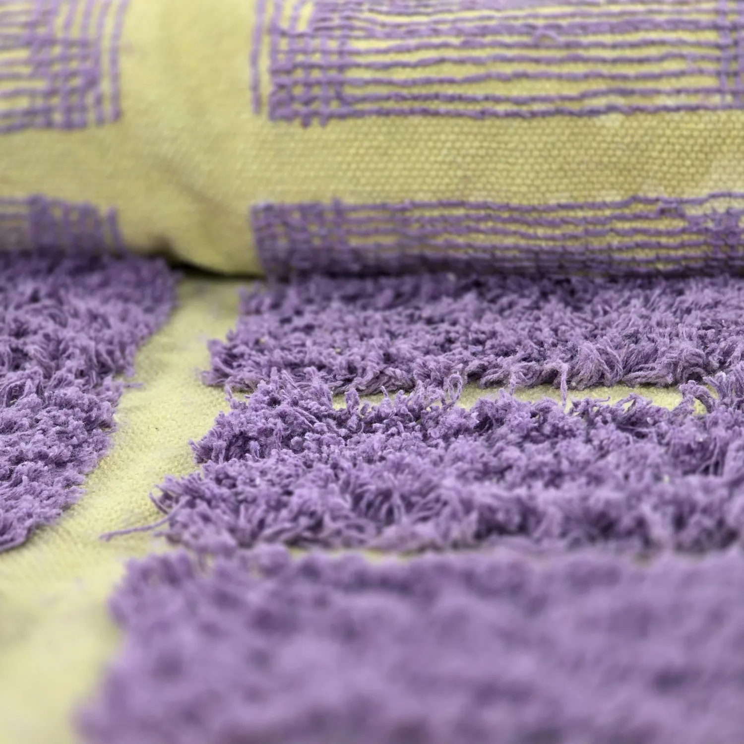 Hochflorteppiche - Zola Natural Cotton Shaggy (lila)