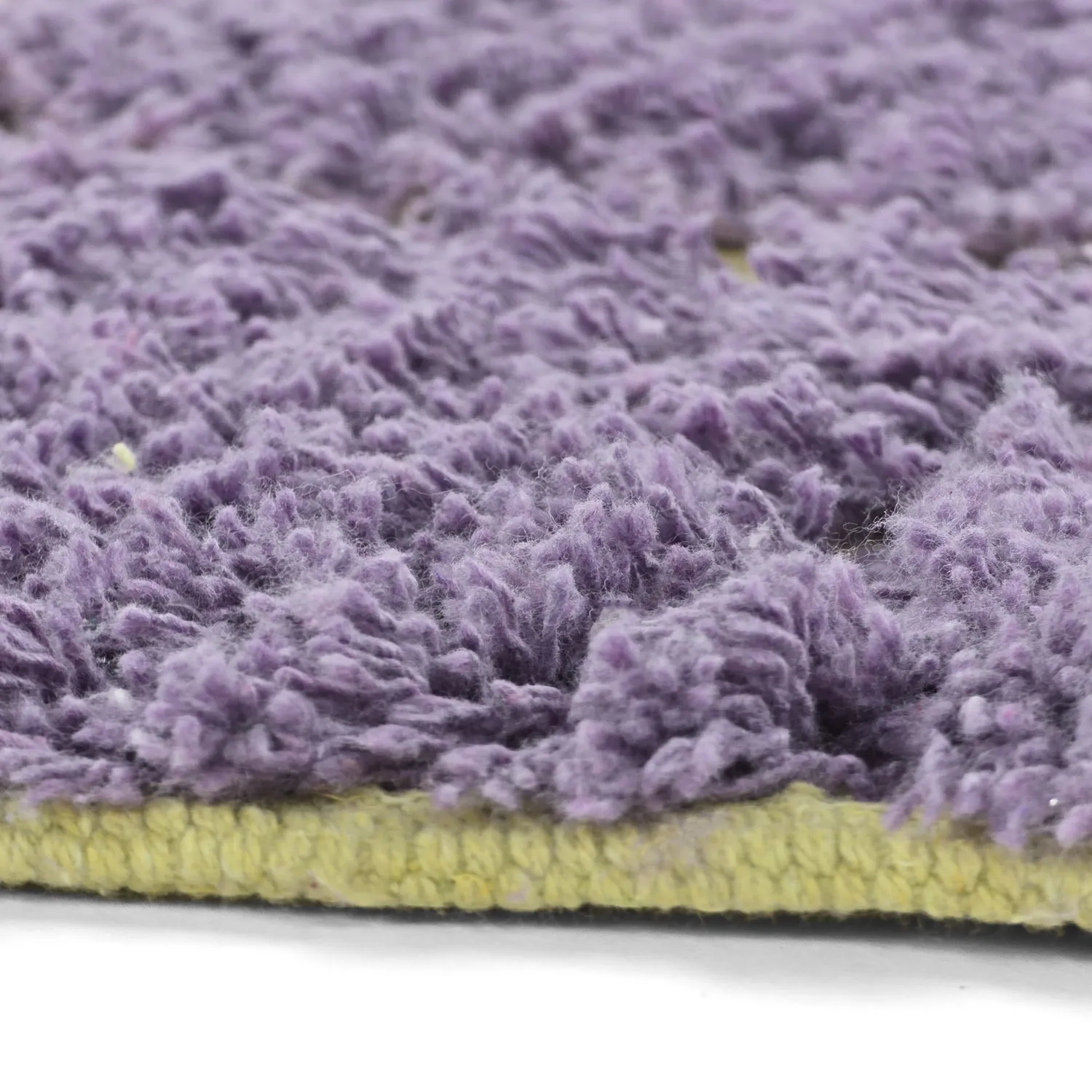 Rund Teppich - Zola Natural Cotton Shaggy (lila)