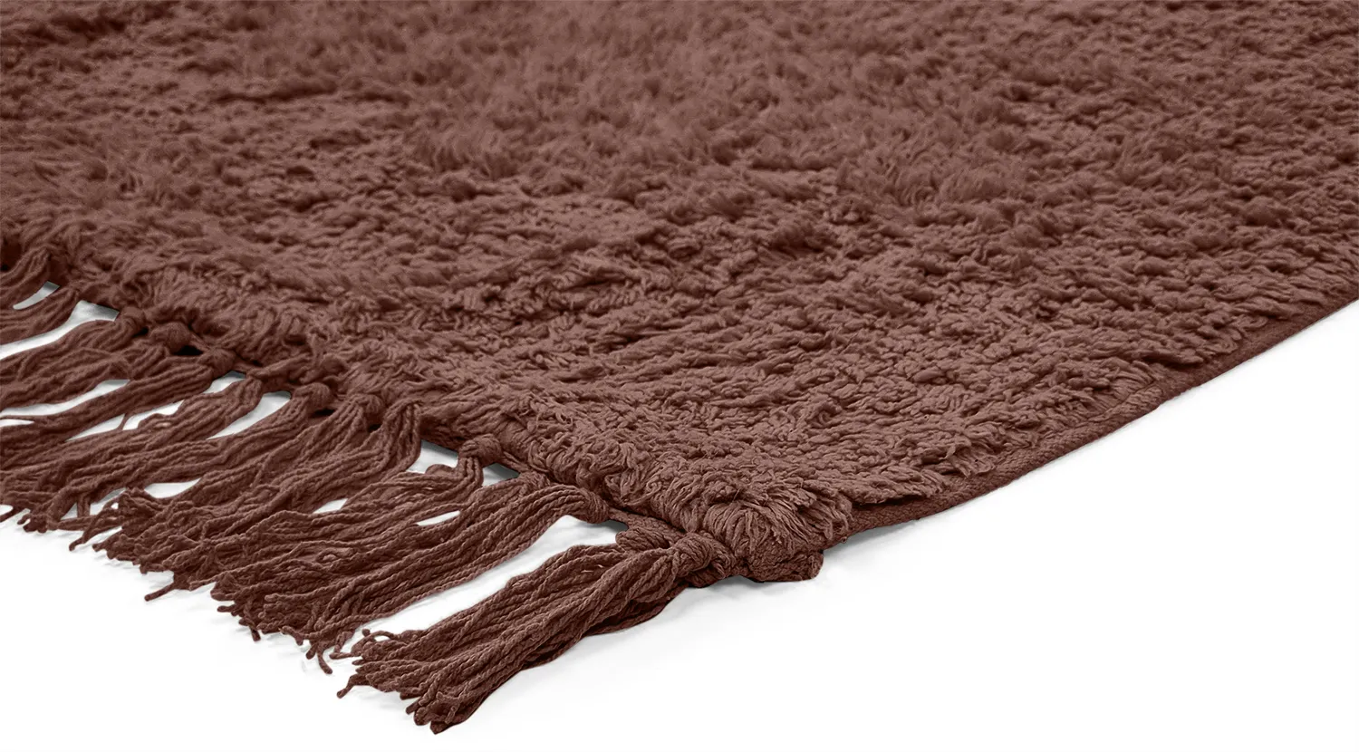 Hochflorteppiche - Alba Natural Cotton Shaggy (braun)