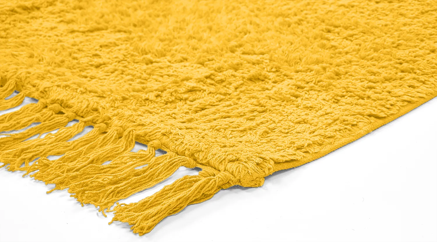 Hochflorteppiche - Alba Natural Cotton Shaggy (Gelb)