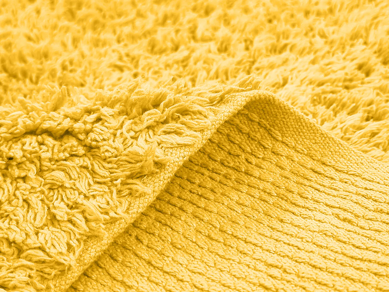 Hochflorteppiche - Alba Natural Cotton Shaggy (Gelb)