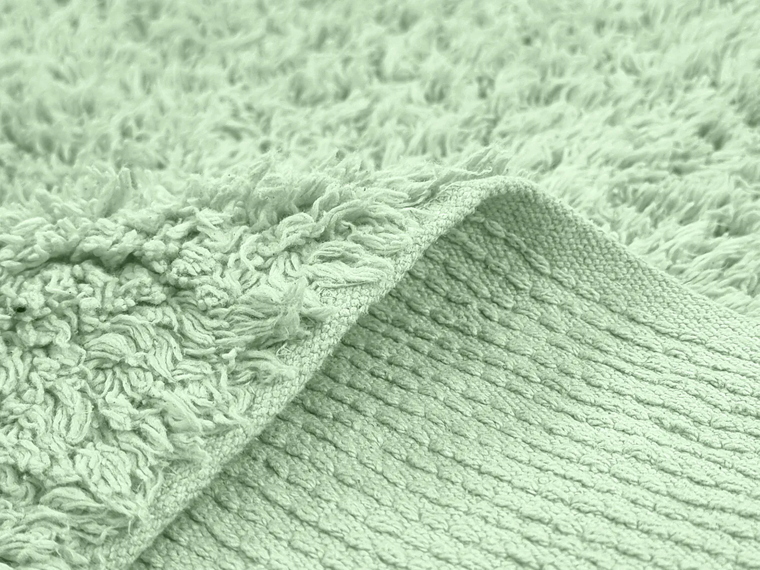 Hochflorteppiche - Alba Natural Cotton Shaggy (hellgrün)