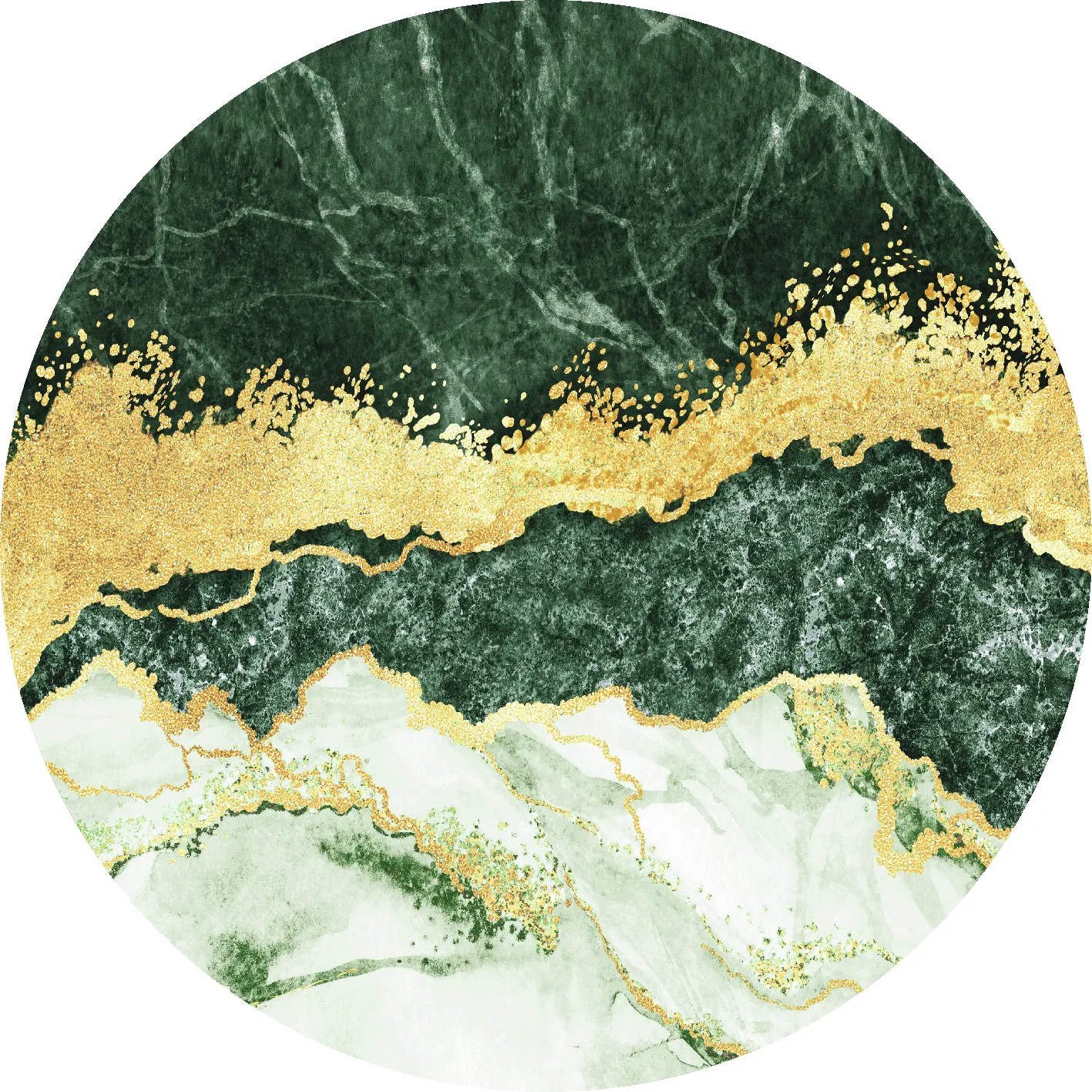 Runde Teppiche - Padova (mint)