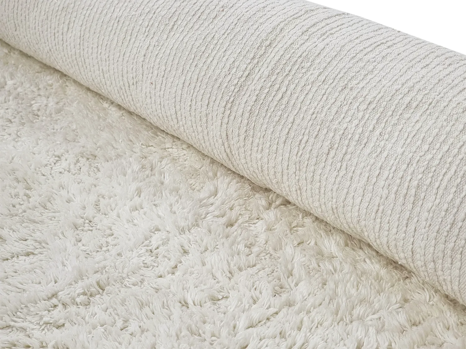 Hochflorteppiche - Sion Natural Cotton Shaggy (offwhite)