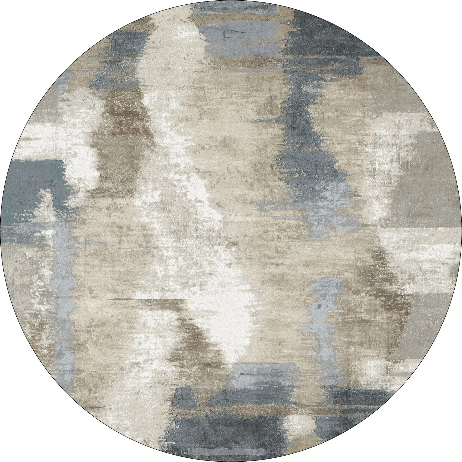 Rund Teppich - Arwen (blau/mehrfarbig)