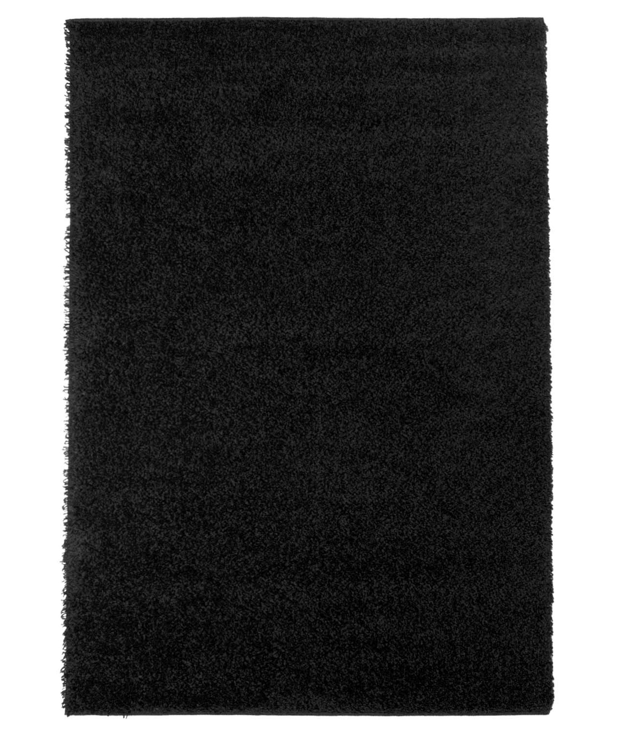 Trim hochflorteppich schwarz shaggy teppich rund hochflor wohnzimmer 60x120 cm 80x 150 cm 140x200 cm 160x230 cm 200x300 cm