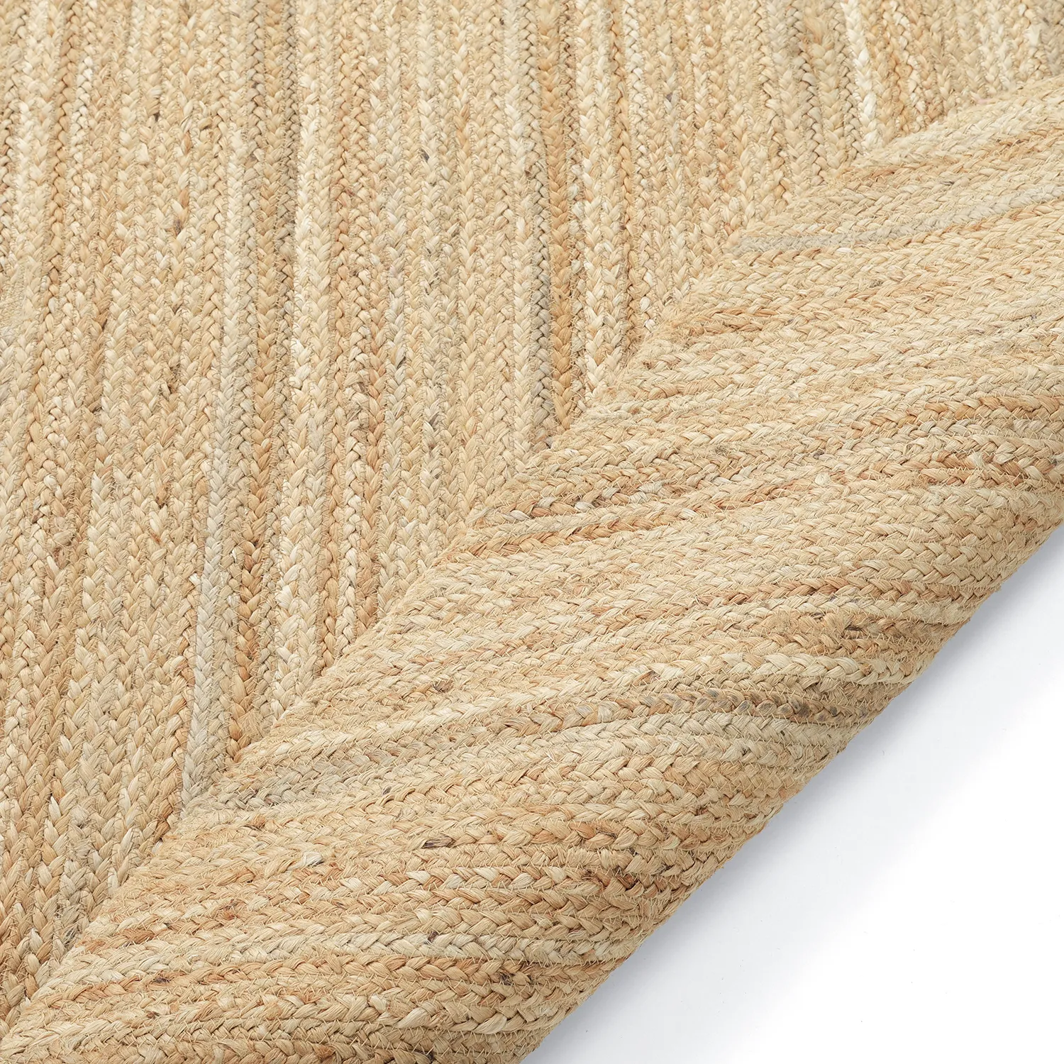 Unregelmäßig runder Juteteppich - San Francisco (jute)