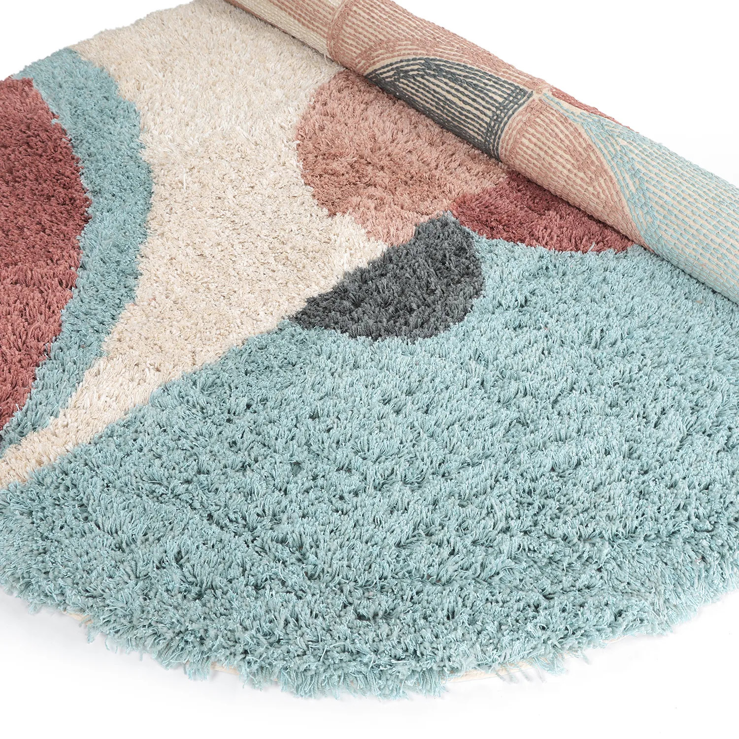Ovaler Teppich - Tropea Natural Cotton Shaggy (multi)