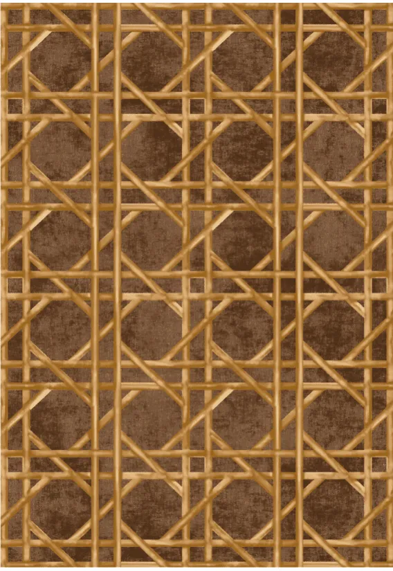Wilton-Teppich - Pachino (braun/gold)