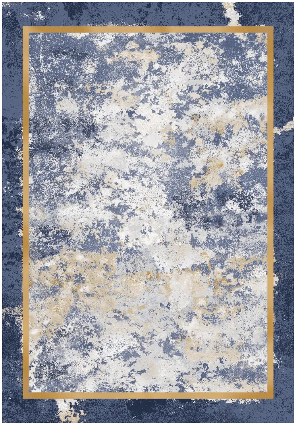 Wilton-Teppich - Peri (blau/bunt)