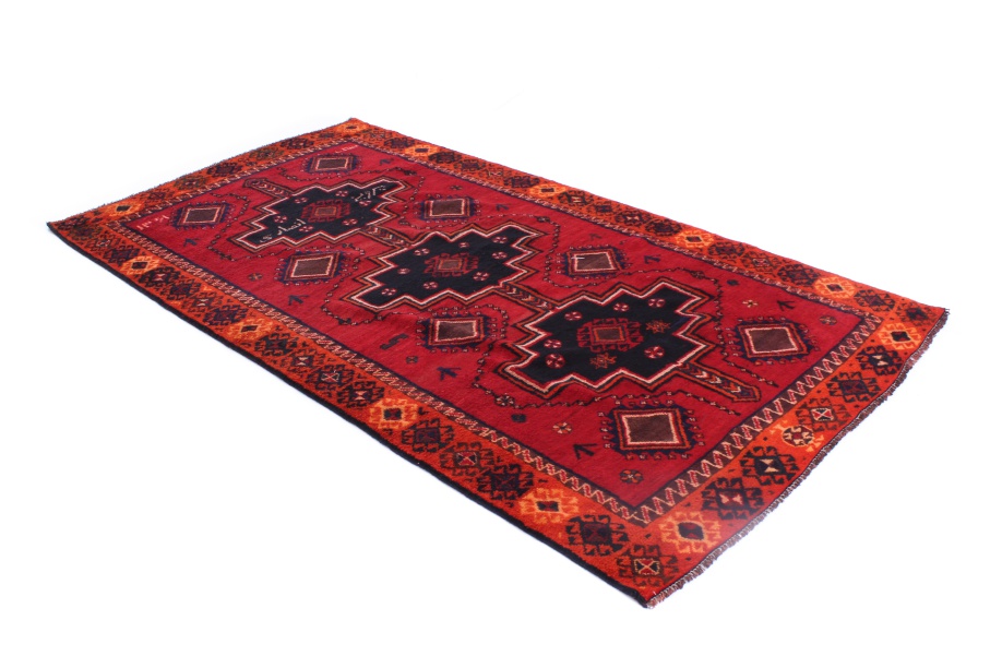 Bestseller Teppich Orientteppich Perser 100% Wolle Klassisch Rot Beige 5 Größen 