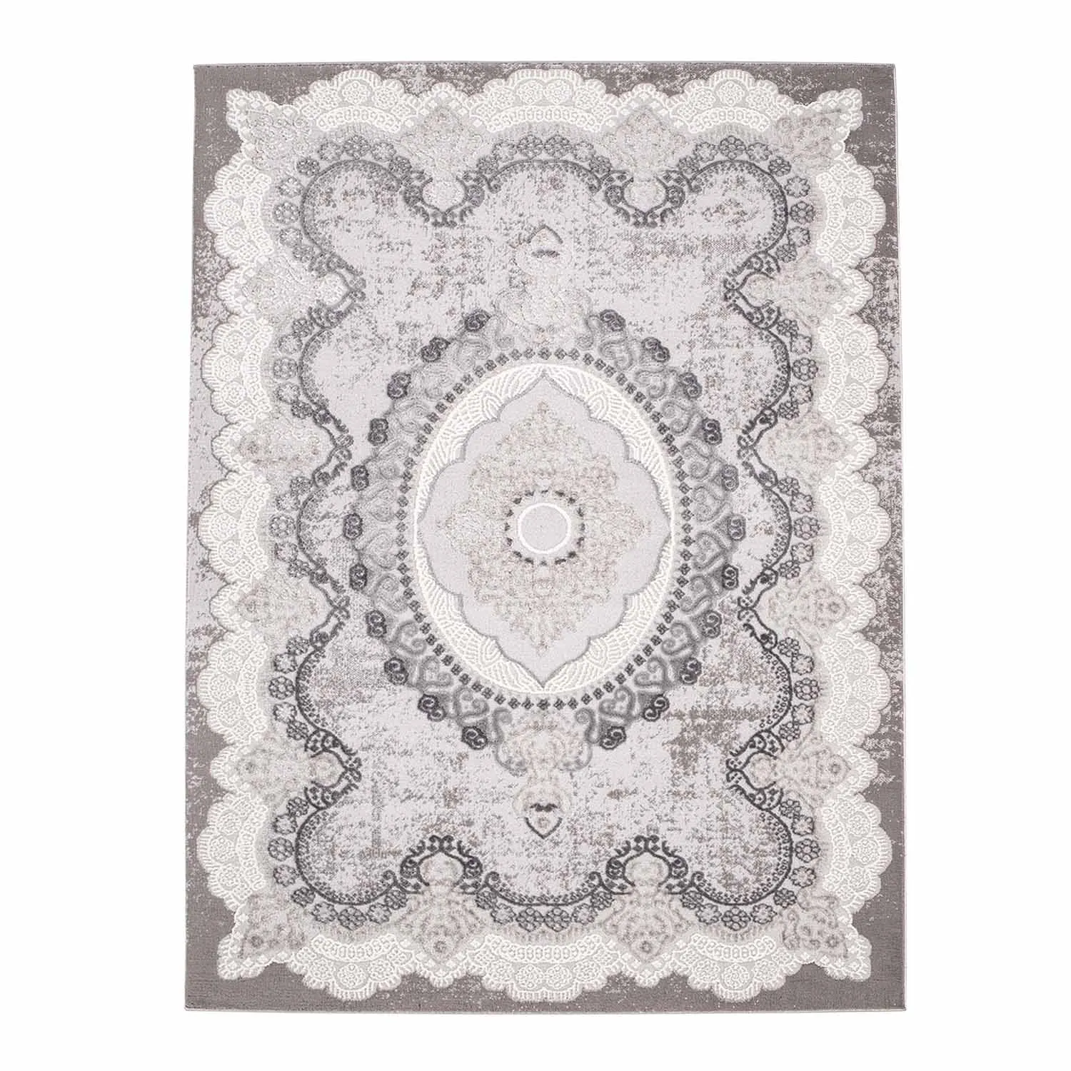 Wilton-Teppich - Sari (grau)