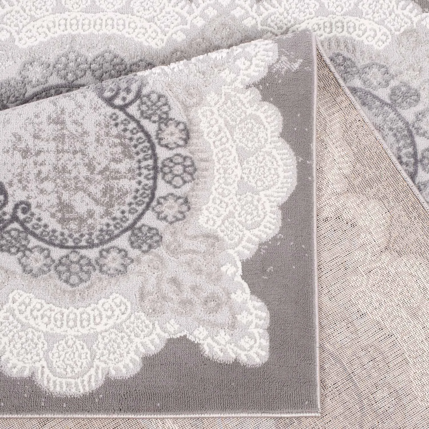 Wilton-Teppich - Sari (grau)