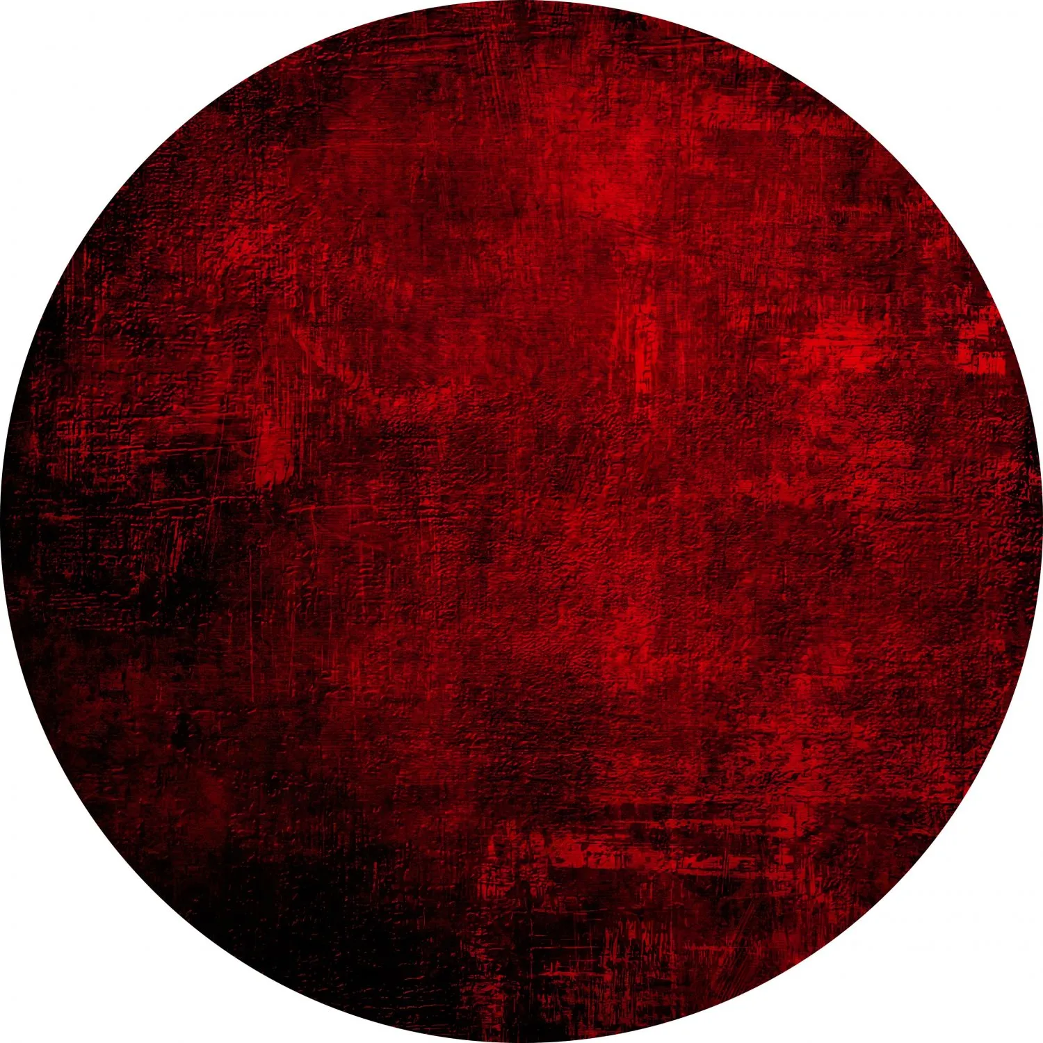 Rund Teppich - Frome (rot)
