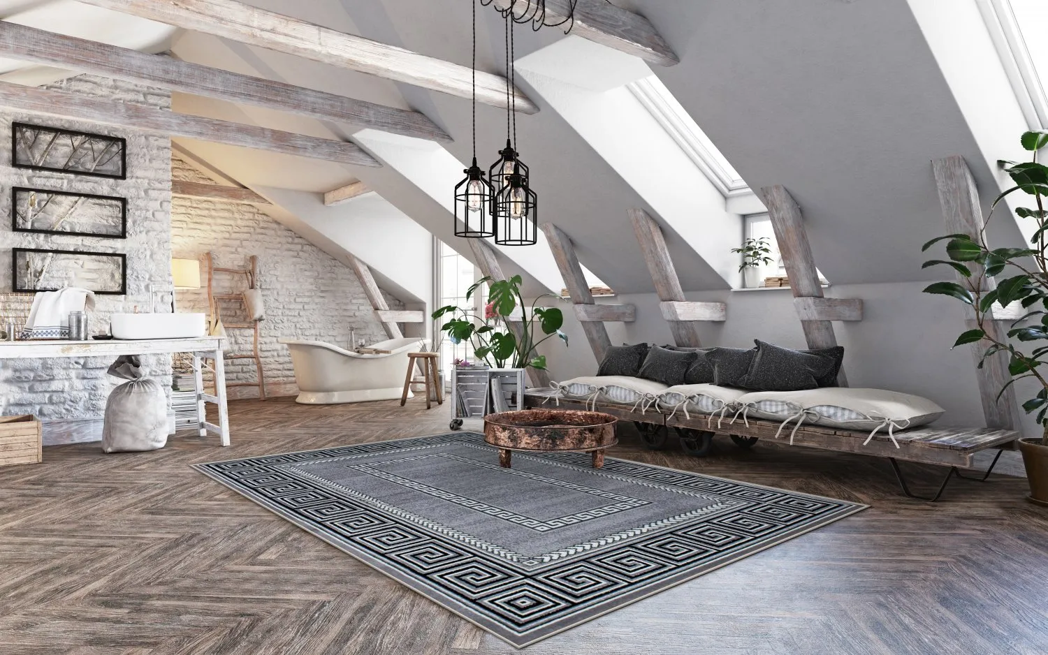 Wilton-Teppich - Ankara Versace (grau)