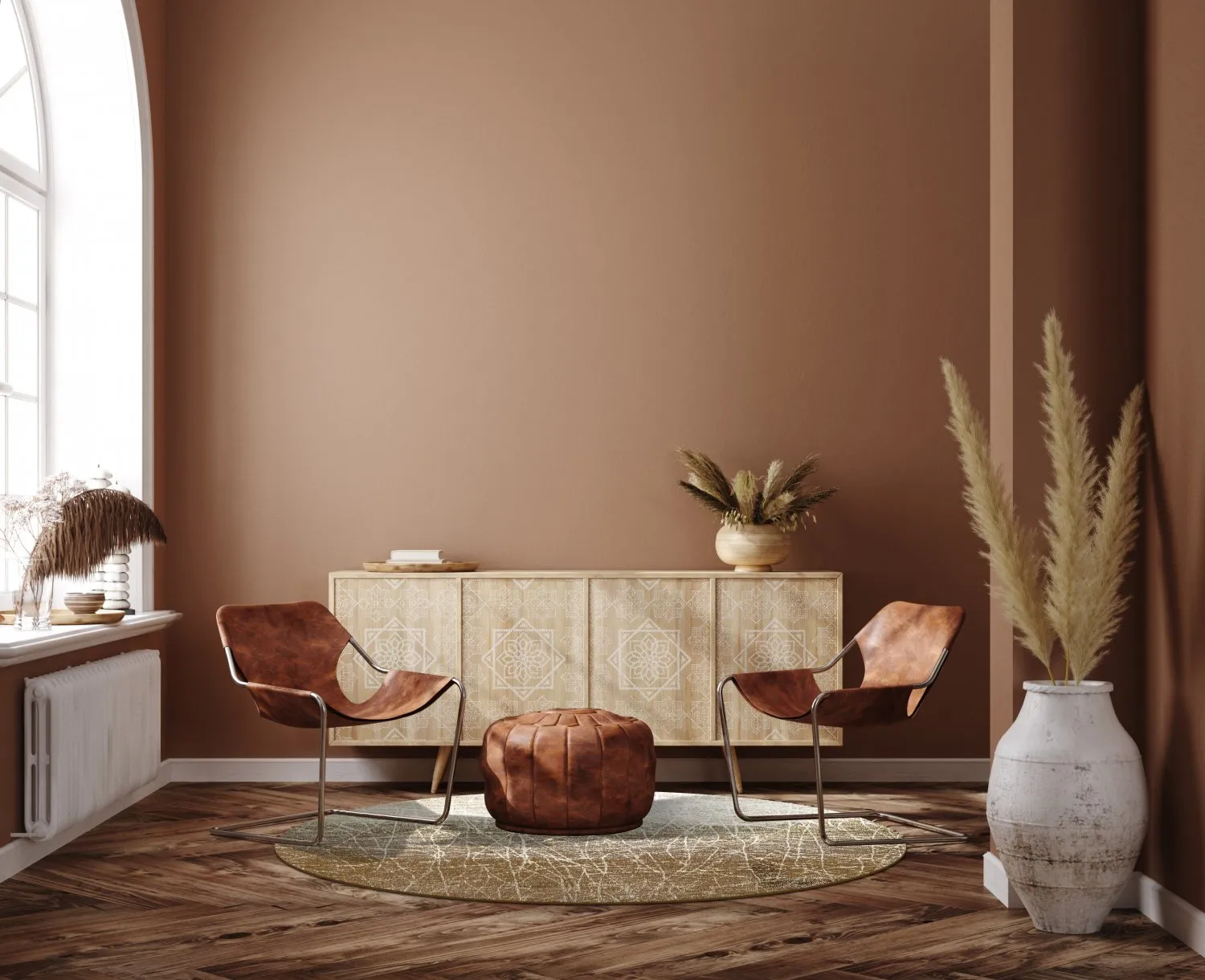 Rund Teppich - Jervis (beige)