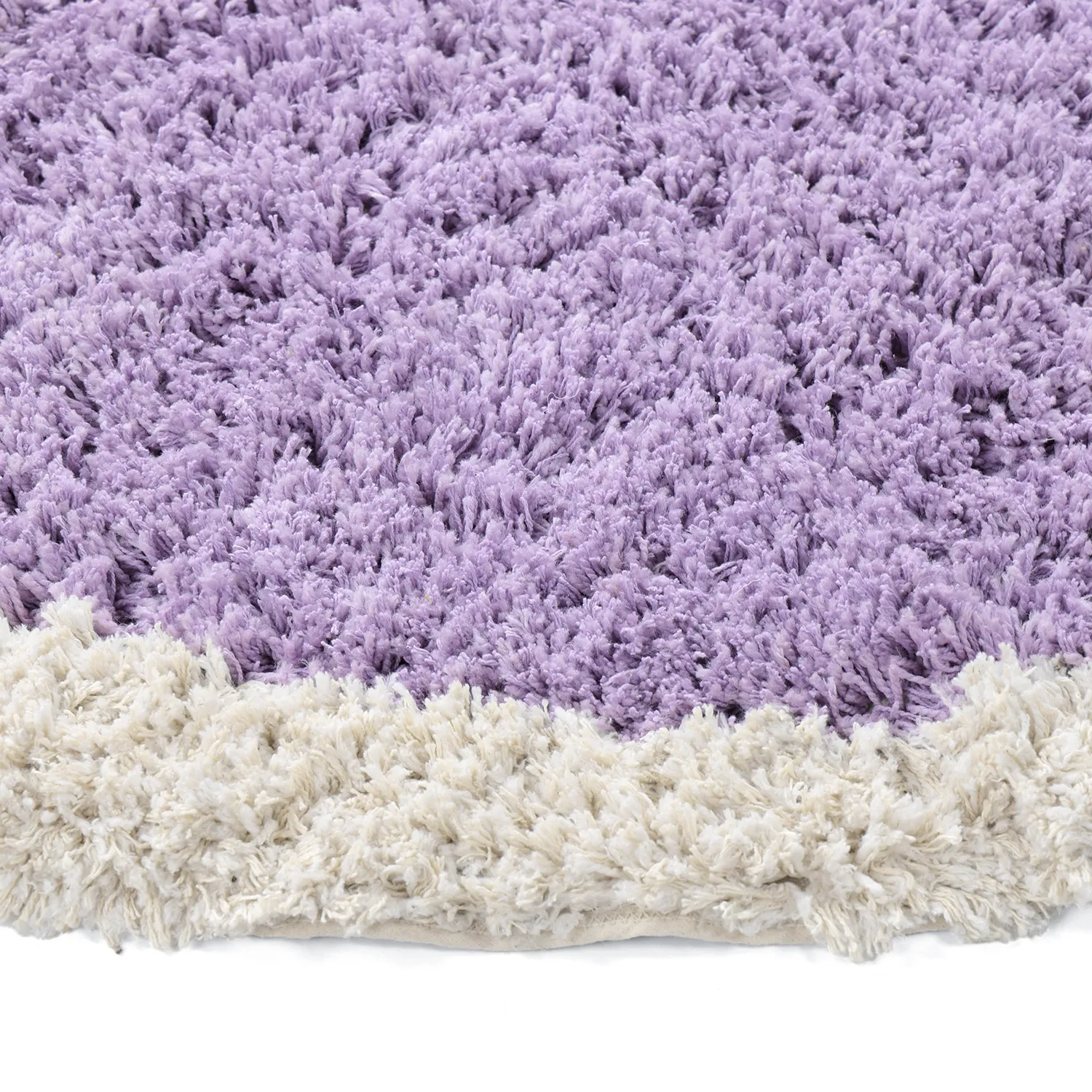 Rund Teppich - Naousa Natural Cotton Shaggy (mehrfarbig)