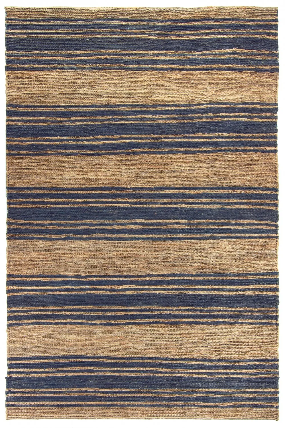 Juteteppich - Kayes (jute/blau)