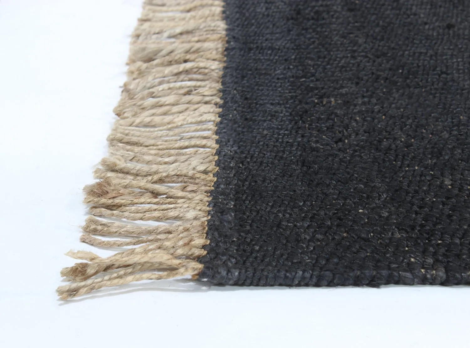 Juteteppich - Nawa (jute/schwarz)