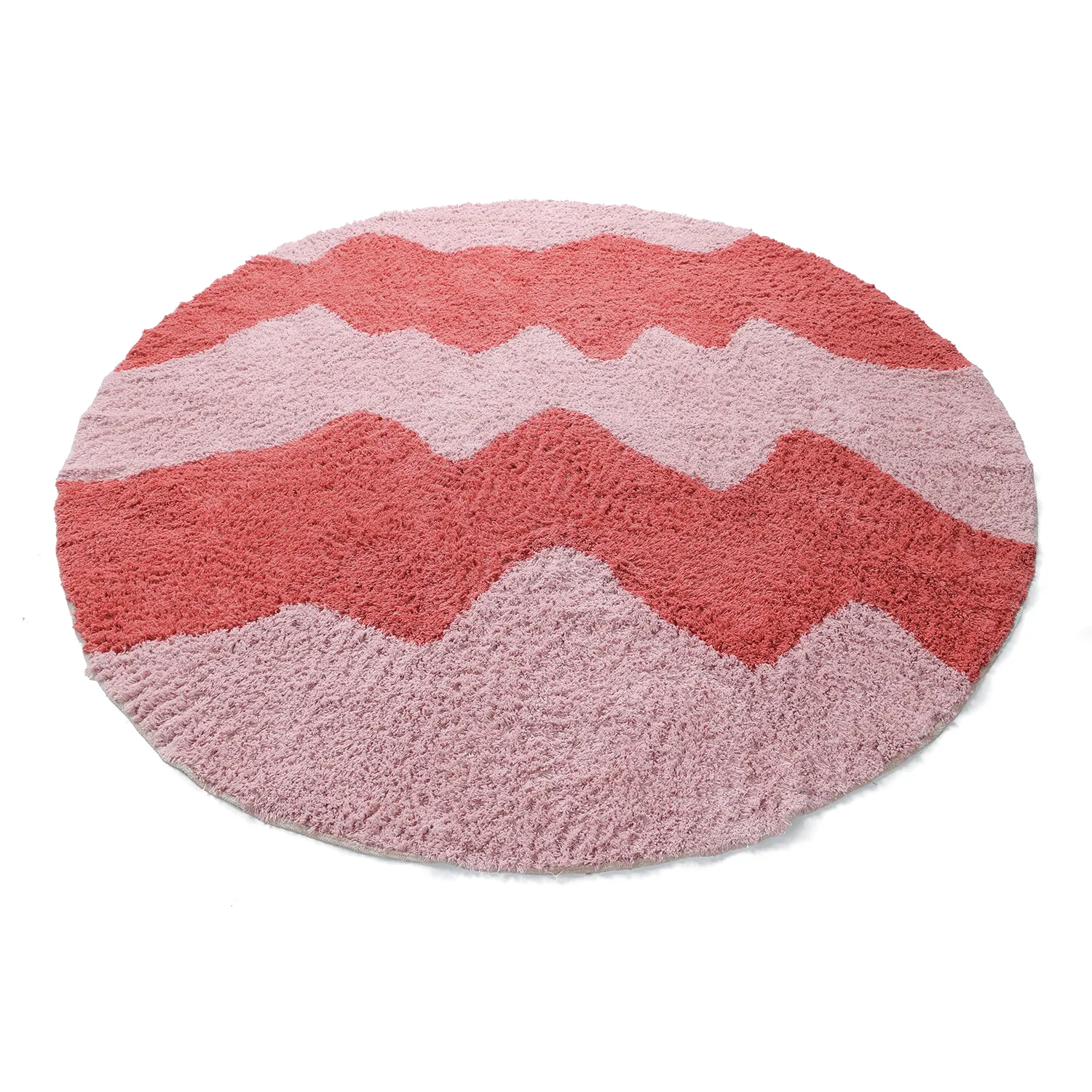 Hochflorteppiche - Amira Natural Cotton Shaggy (rosa)