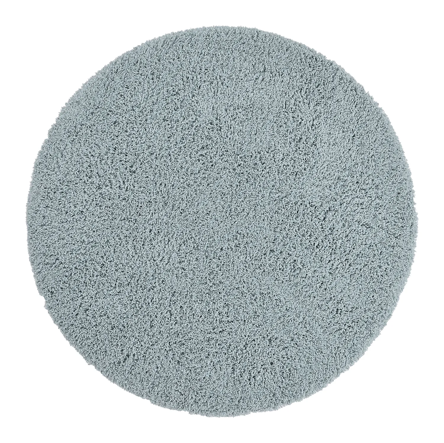 Rund Teppich - Combarro Solid Cotton Shaggy (hellblau)