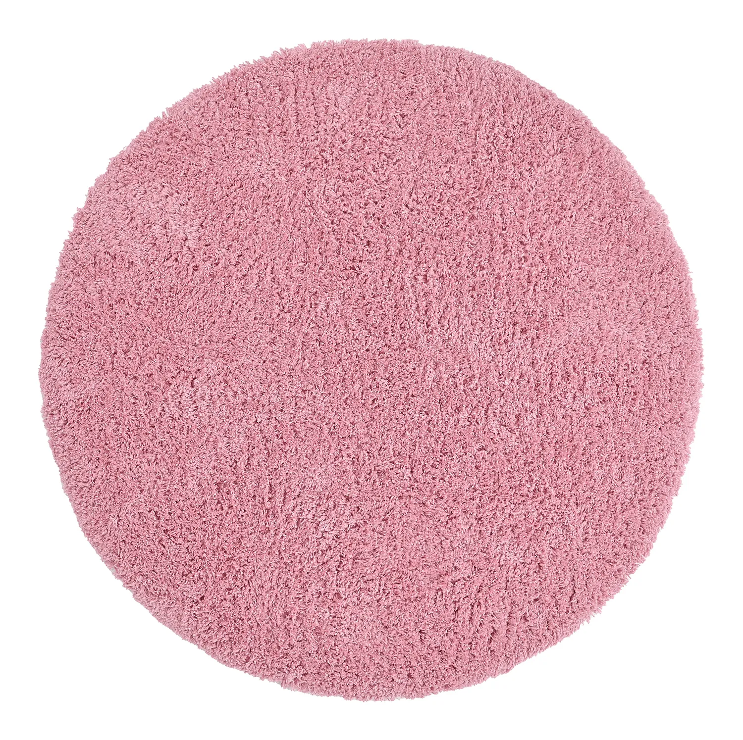 Rund Teppich - Combarro Solid Cotton Shaggy (hellrosa)