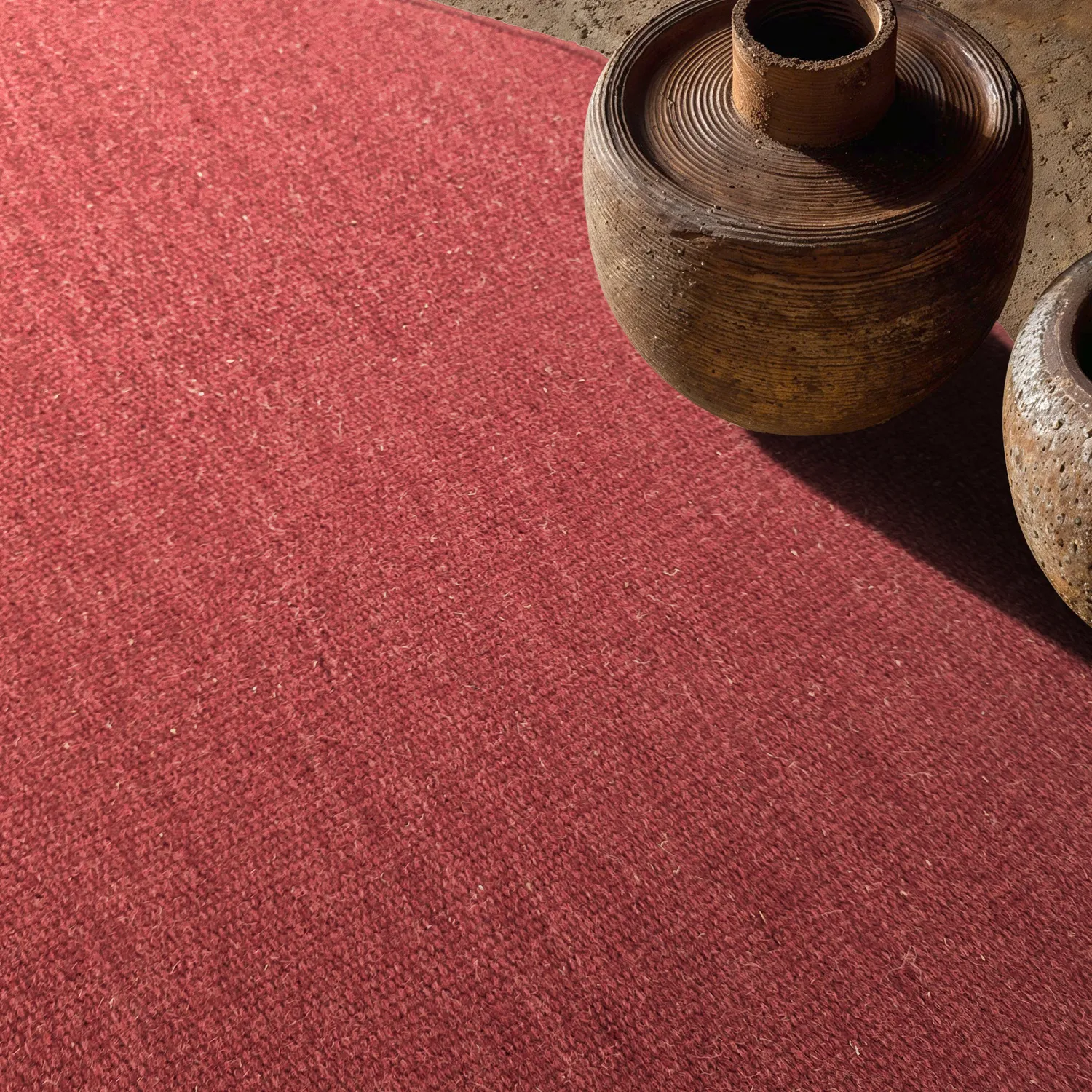 Rund Teppich - Hamilton (tiefrot)
