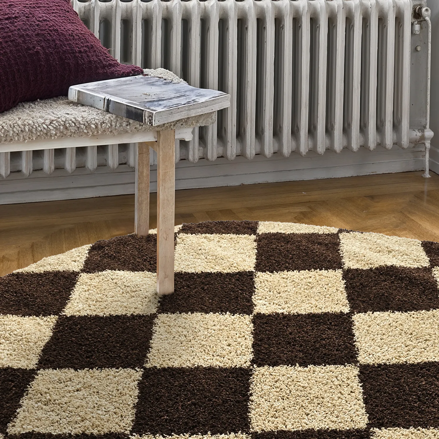Runde Teppiche - Albi (braun/beige)