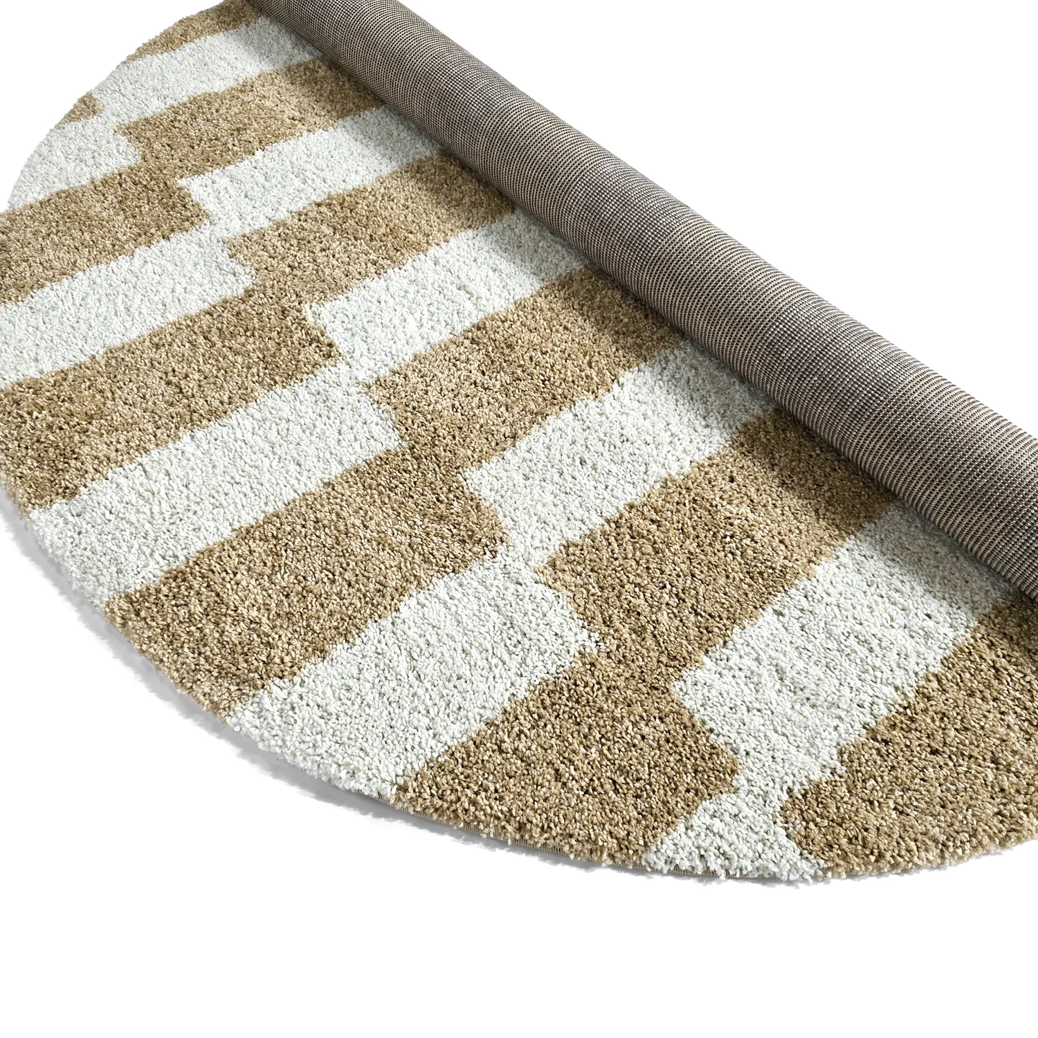 Runde Teppiche - Tamri (beige/weiß)