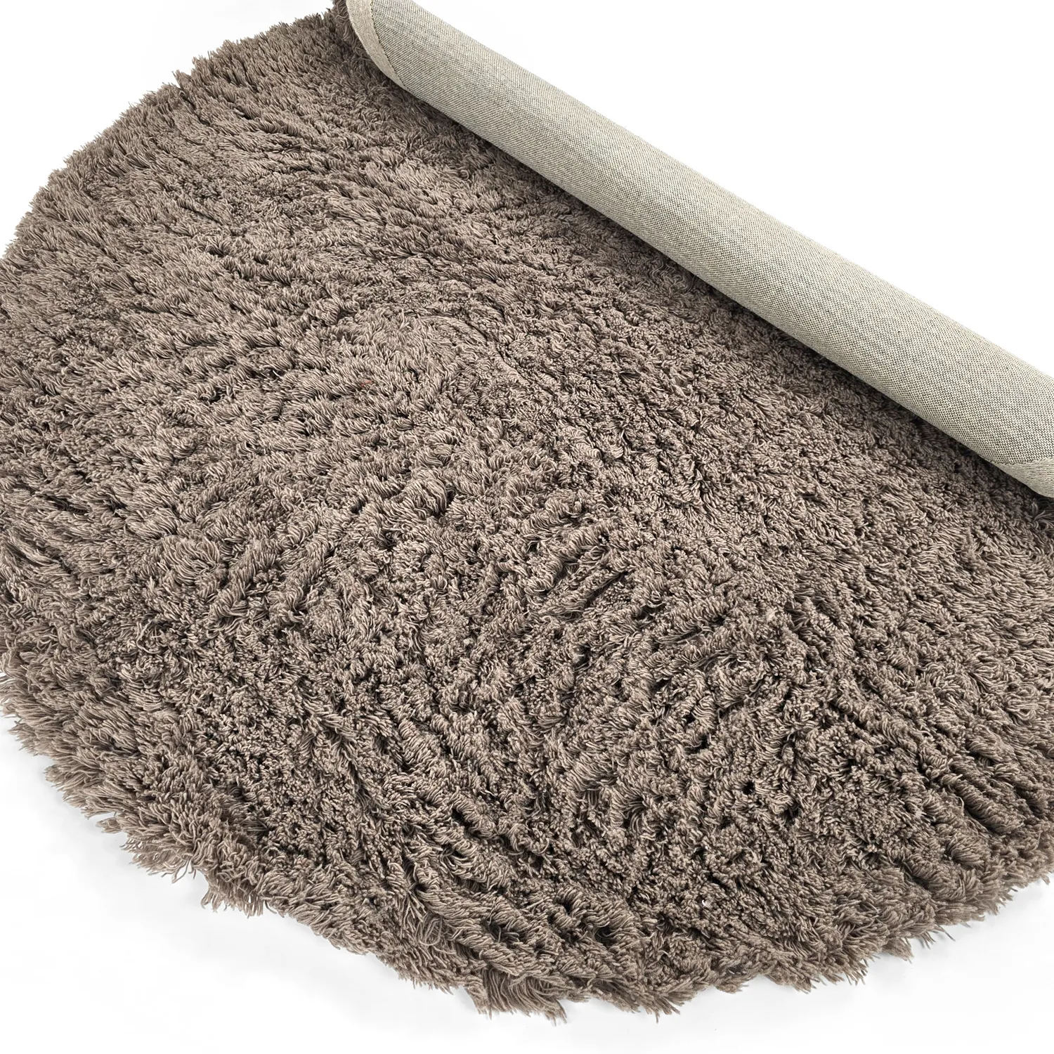 Rund Teppich - Aliste Wool Shaggy (braun)
