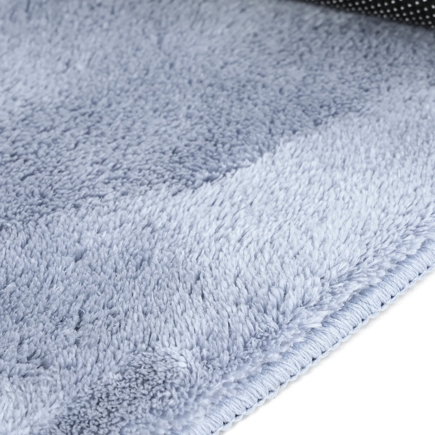 Runde Teppiche - Aranga Super Soft Fur (stahlblau)