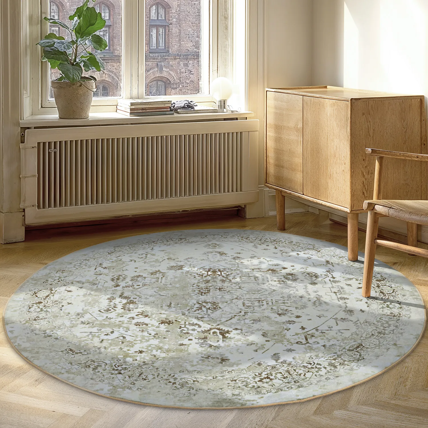 Rund Teppich - Mateur (beige)