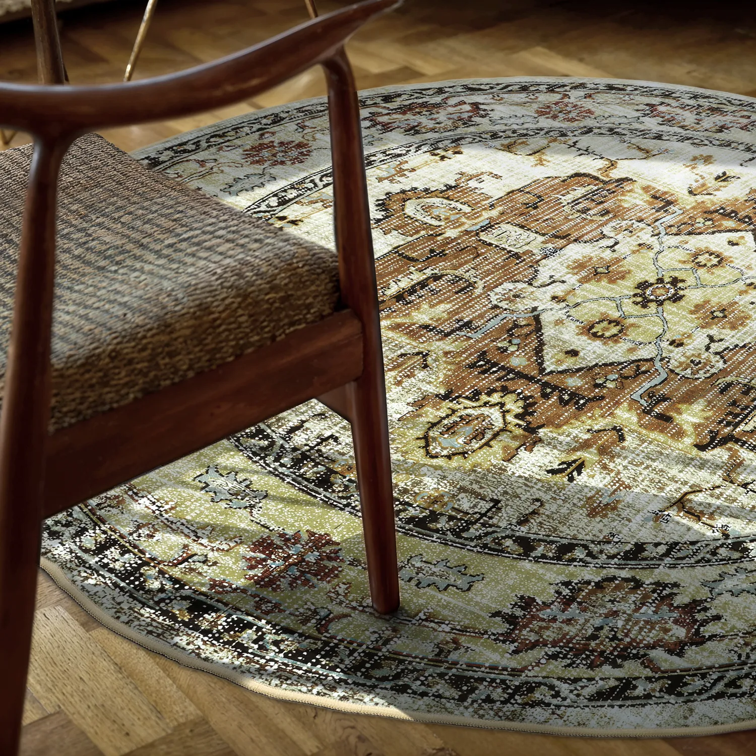 Rund Teppich - Siliana (beige)