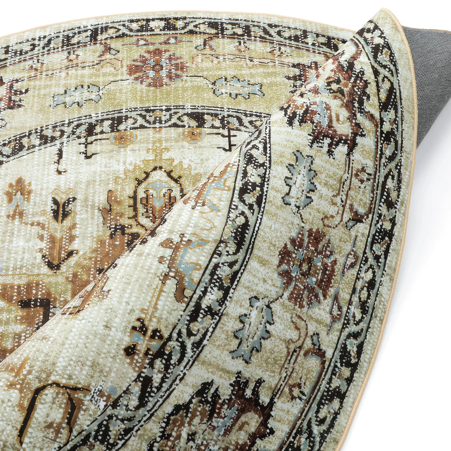 Rund Teppich - Siliana (beige)