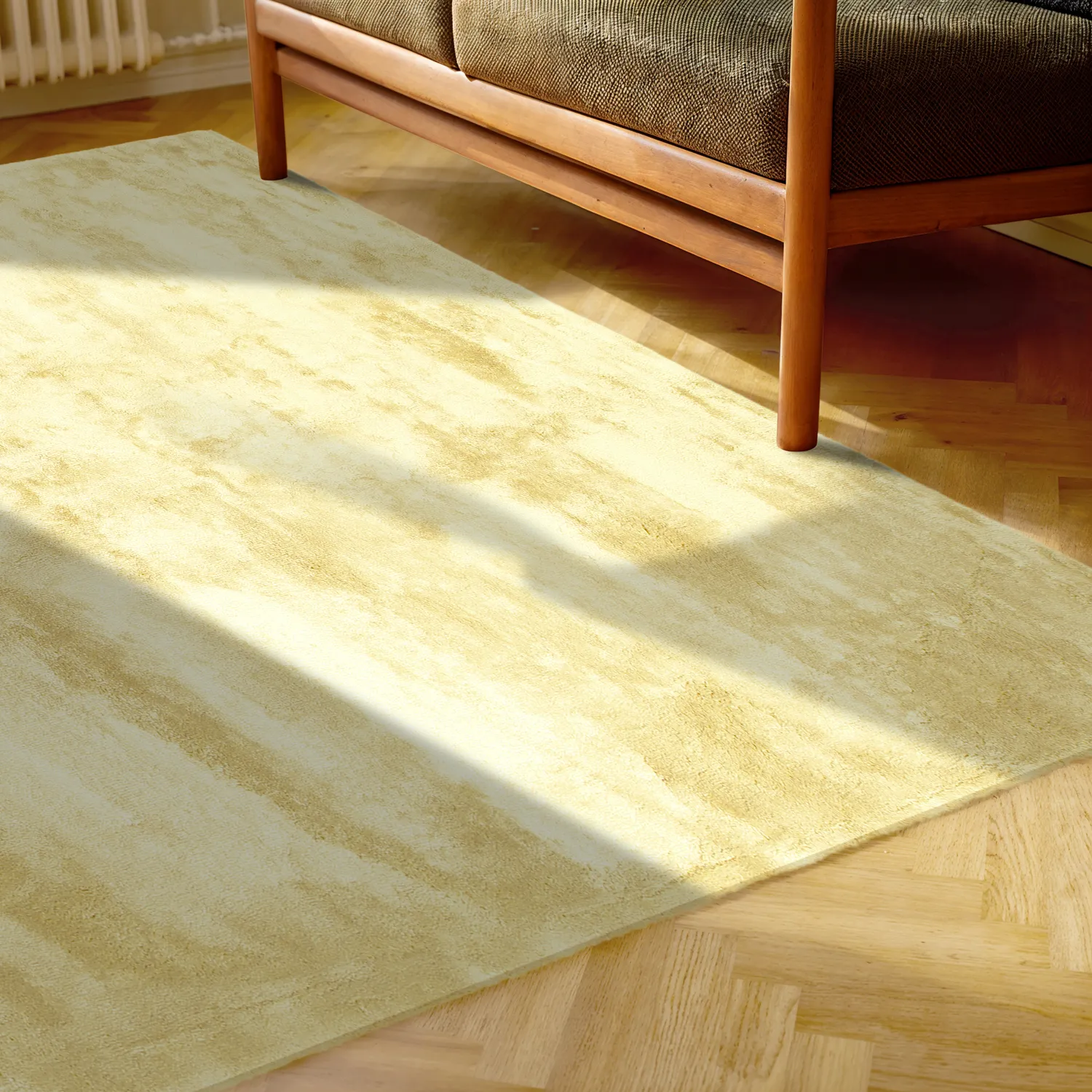Hochflorteppiche - Aranga Super Soft Fur (hellgelb)