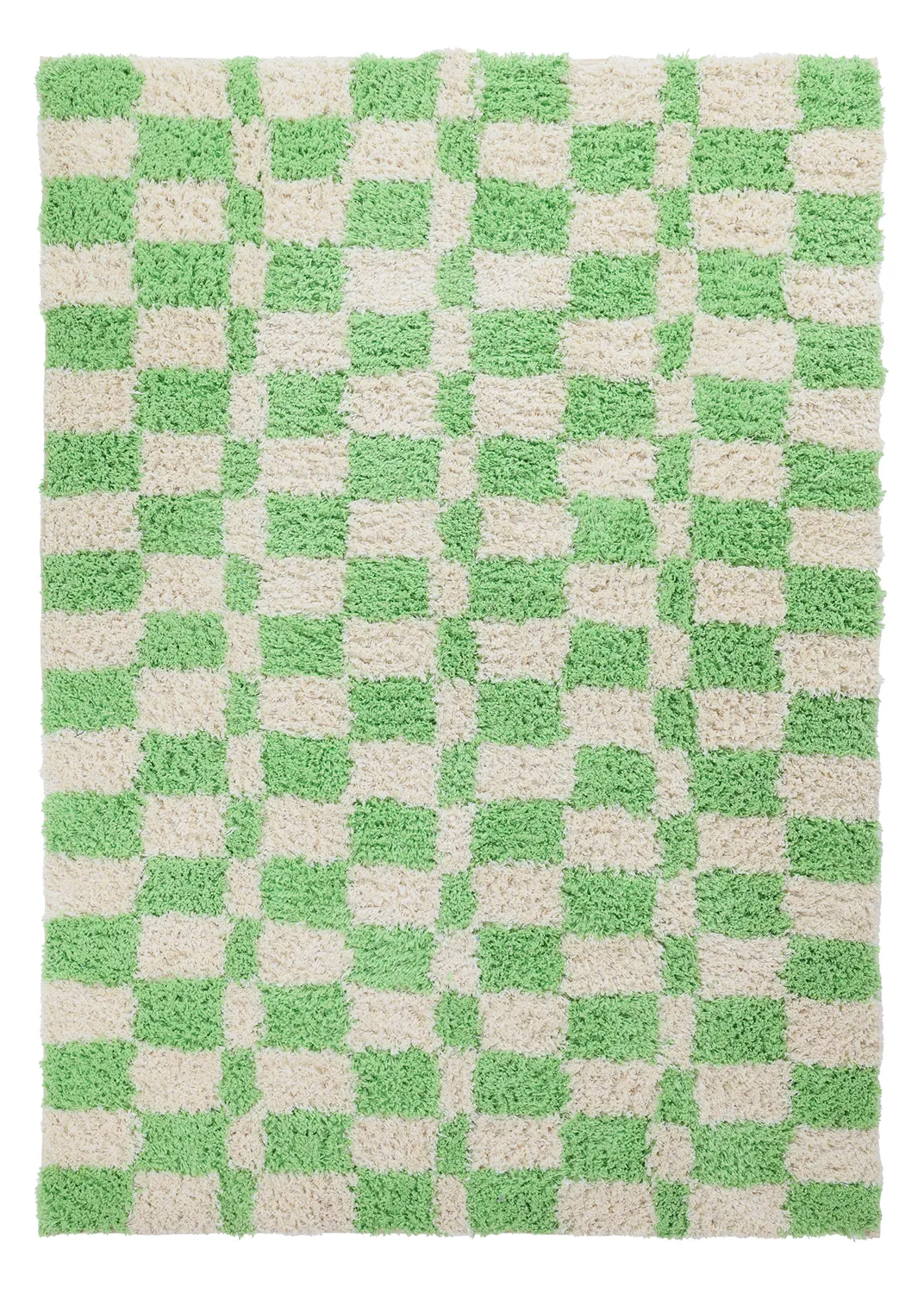 Hochflorteppiche - Atrani Natural Cotton Shaggy (grün)