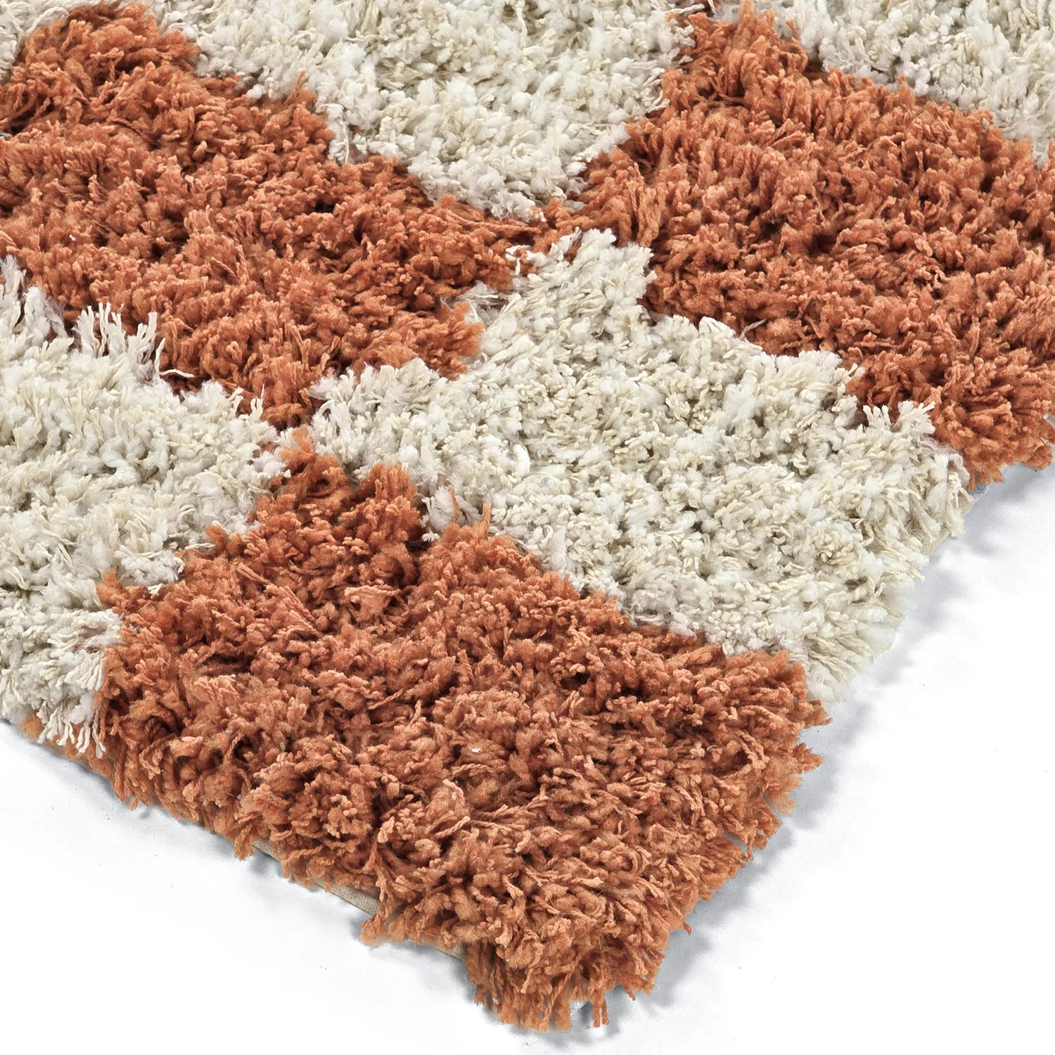 Hochflorteppiche - Atrani Natural Cotton Shaggy (orange)